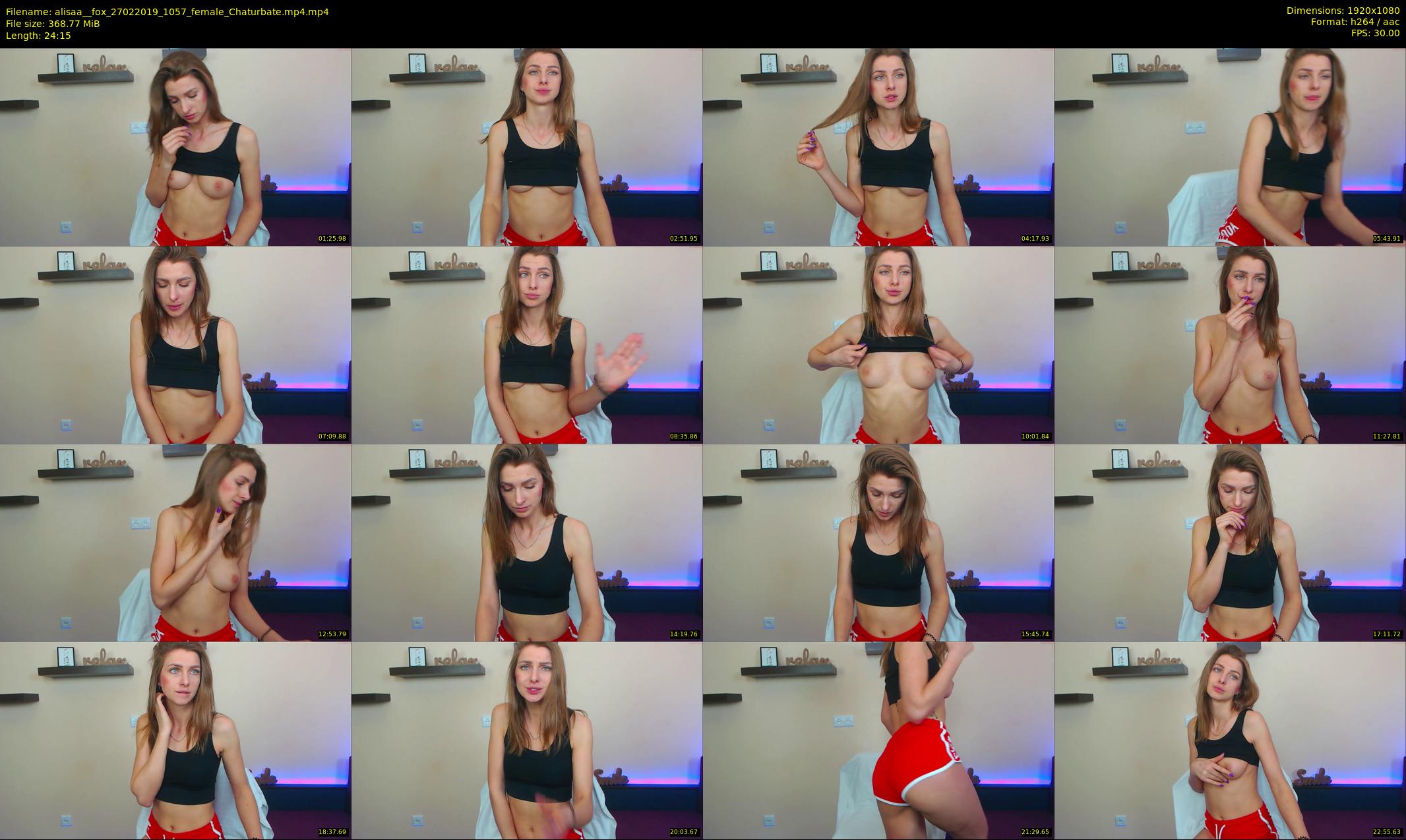 alisaa__fox — 25 minute Chaturbate female cam show recording, 1080p, Feb 27, 2019
