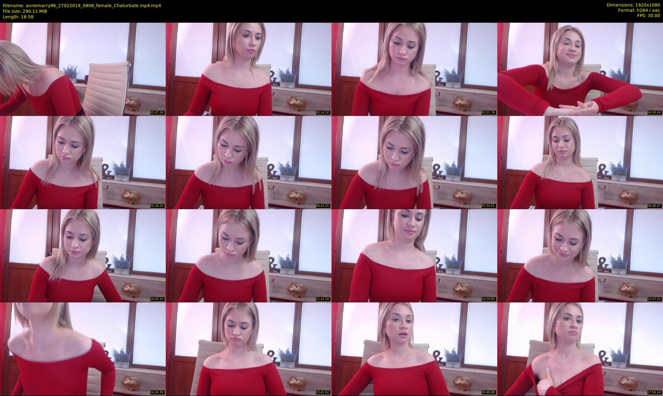 annemarry96 — 19 minute Chaturbate female cam show recording, 1080p, Feb 27, 2019