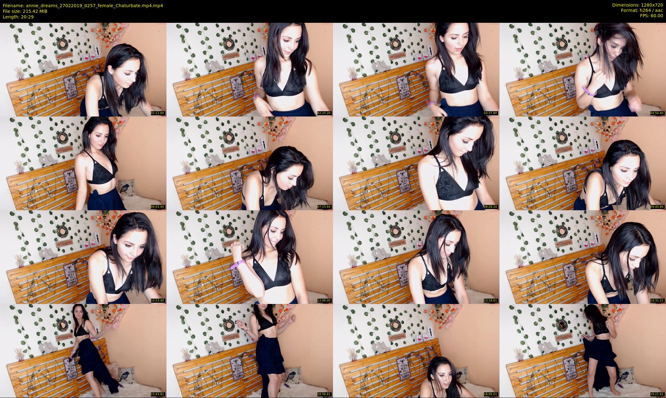 annie_dreams — 21 minute Chaturbate female cam show recording, 720p, Feb 27, 2019