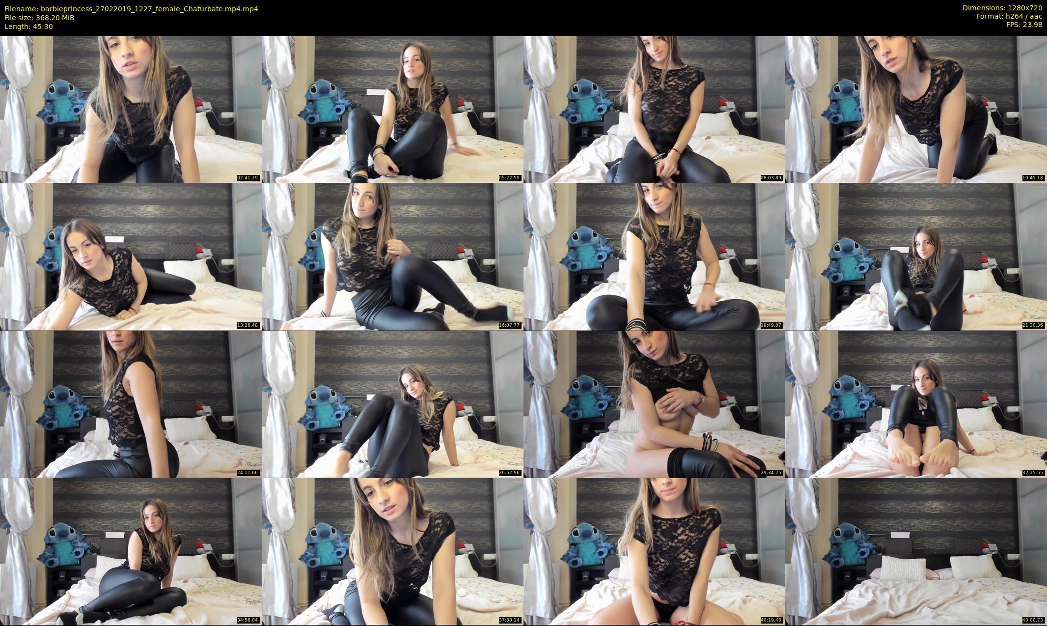 barbieprincess — 46 minute Chaturbate female cam show recording, 720p, Feb 27, 2019