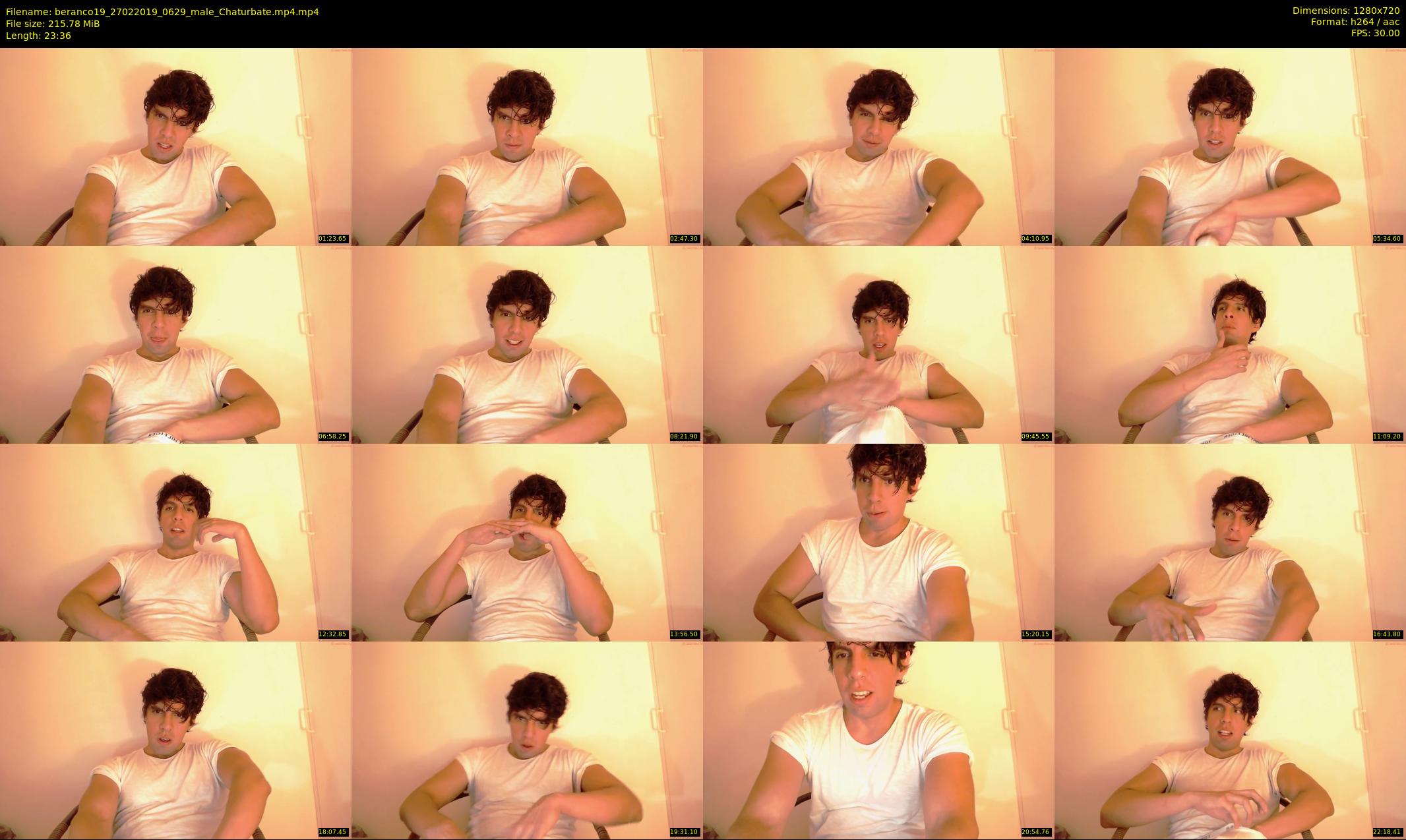 beranco19 — 24 minute Chaturbate male cam show recording, 720p, Feb 27, 2019