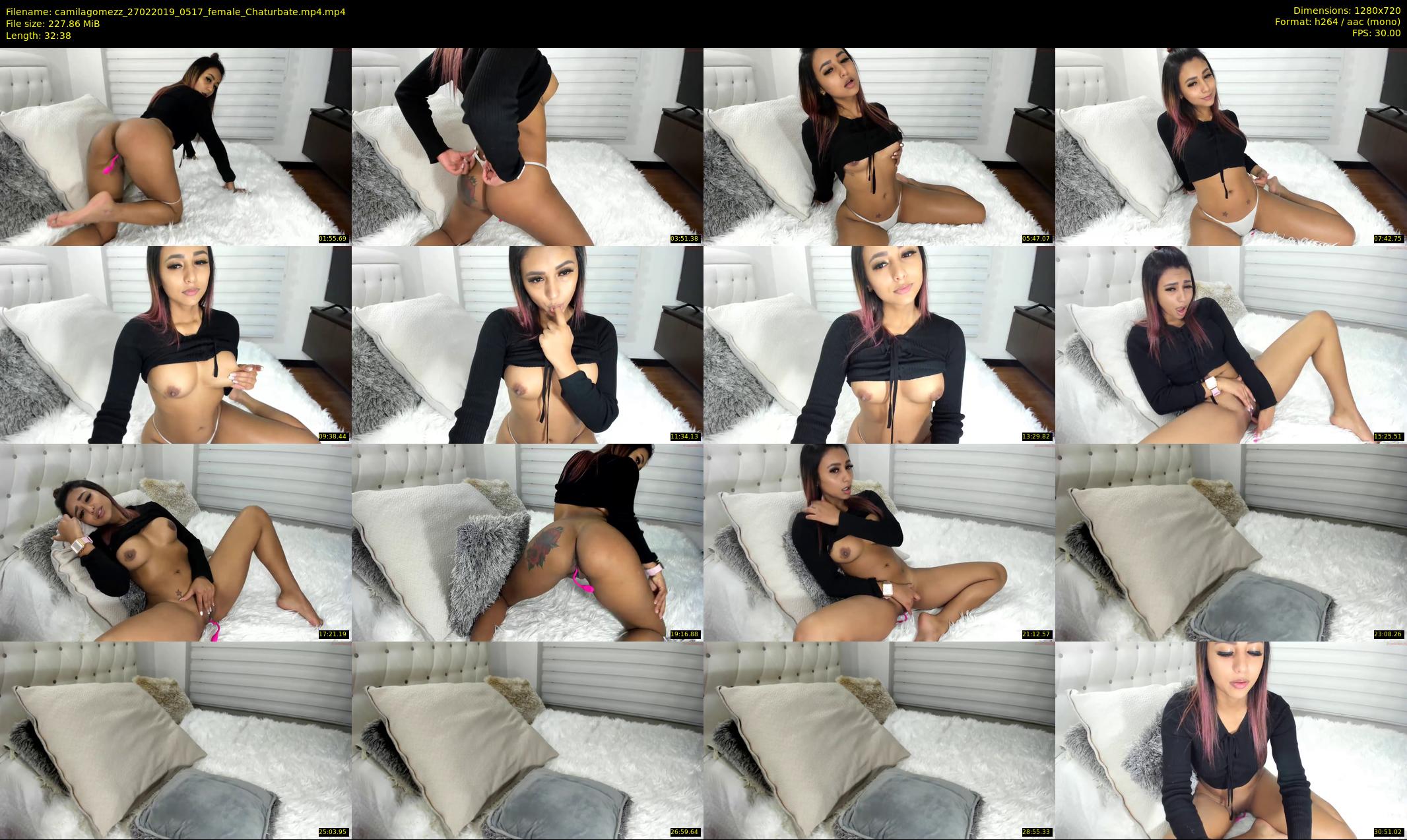 camilagomezz — 33 minute Chaturbate female cam show recording, 720p, Feb 27, 2019