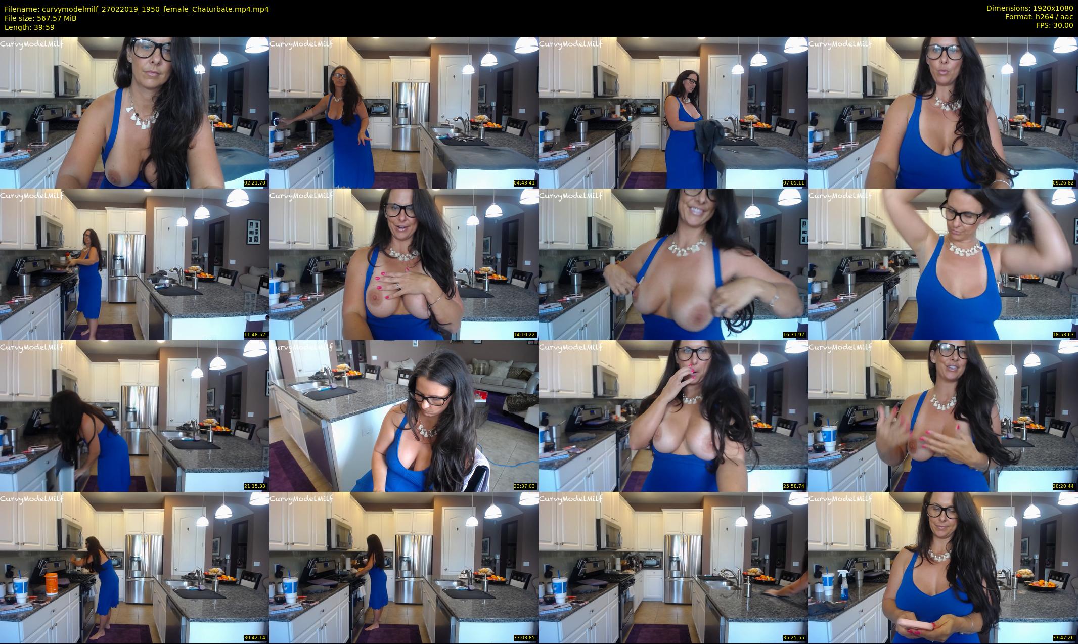 curvymodelmilf — 40 minute Chaturbate female cam show recording, 1080p, Feb 27, 2019