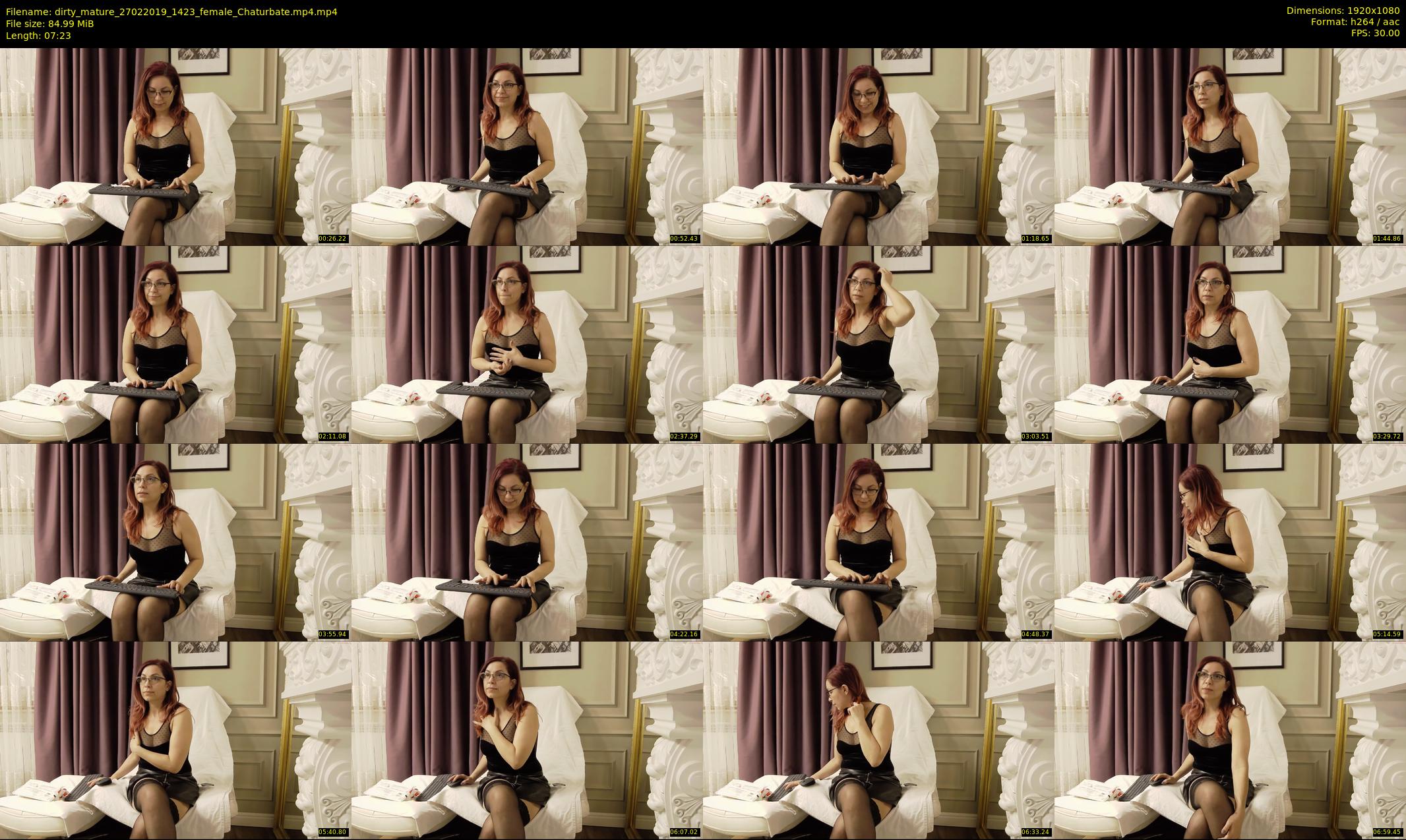 dirty_mature — 8 minute Chaturbate female cam show recording, 1080p, Feb 27, 2019