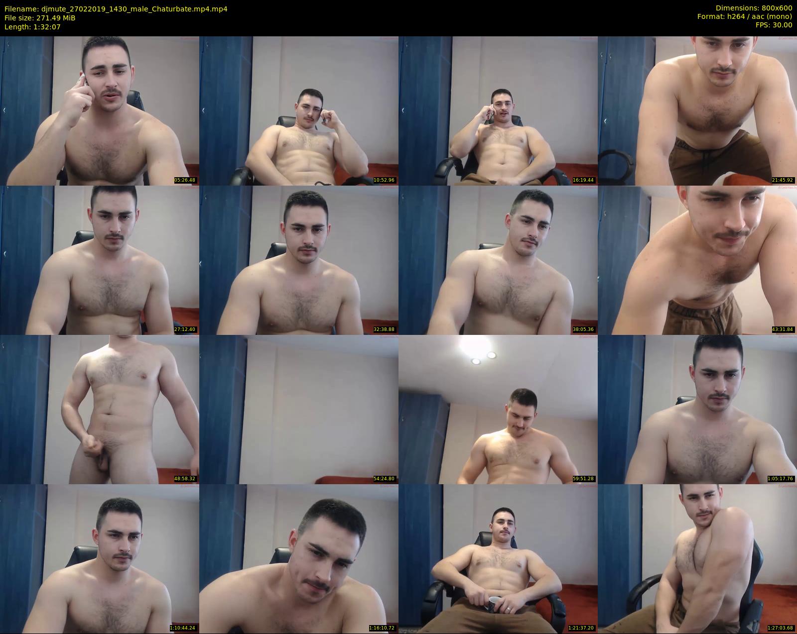 djmute — 93 minute Chaturbate male cam show recording, 480p, Feb 27, 2019