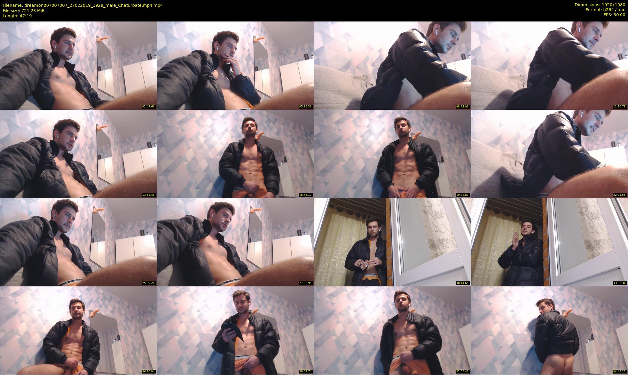 dreamon007007007 — 48 minute Chaturbate male cam show recording, 1080p, Feb 27, 2019