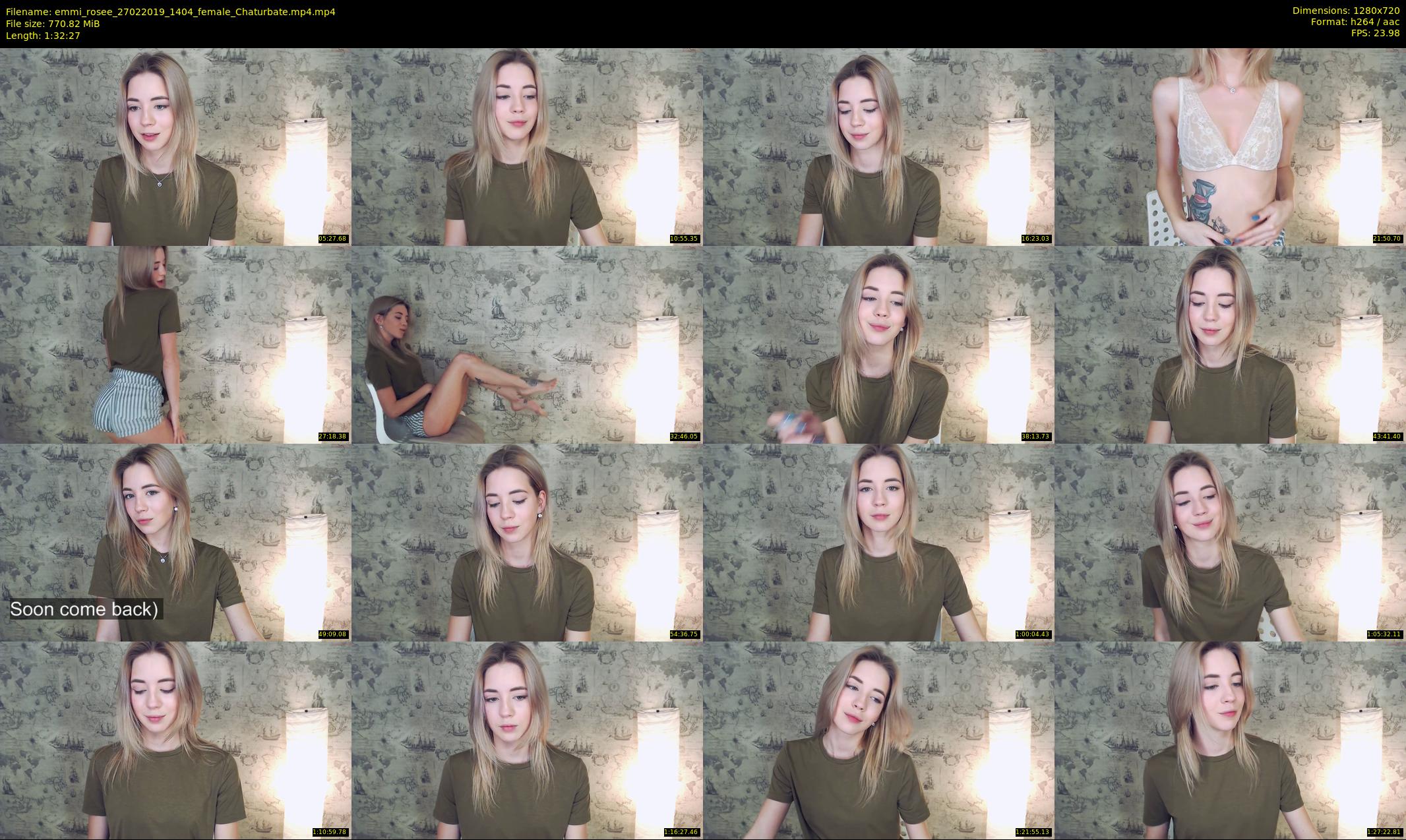 emmi_rosee — 93 minute Chaturbate female cam show recording, 720p, Feb 27, 2019