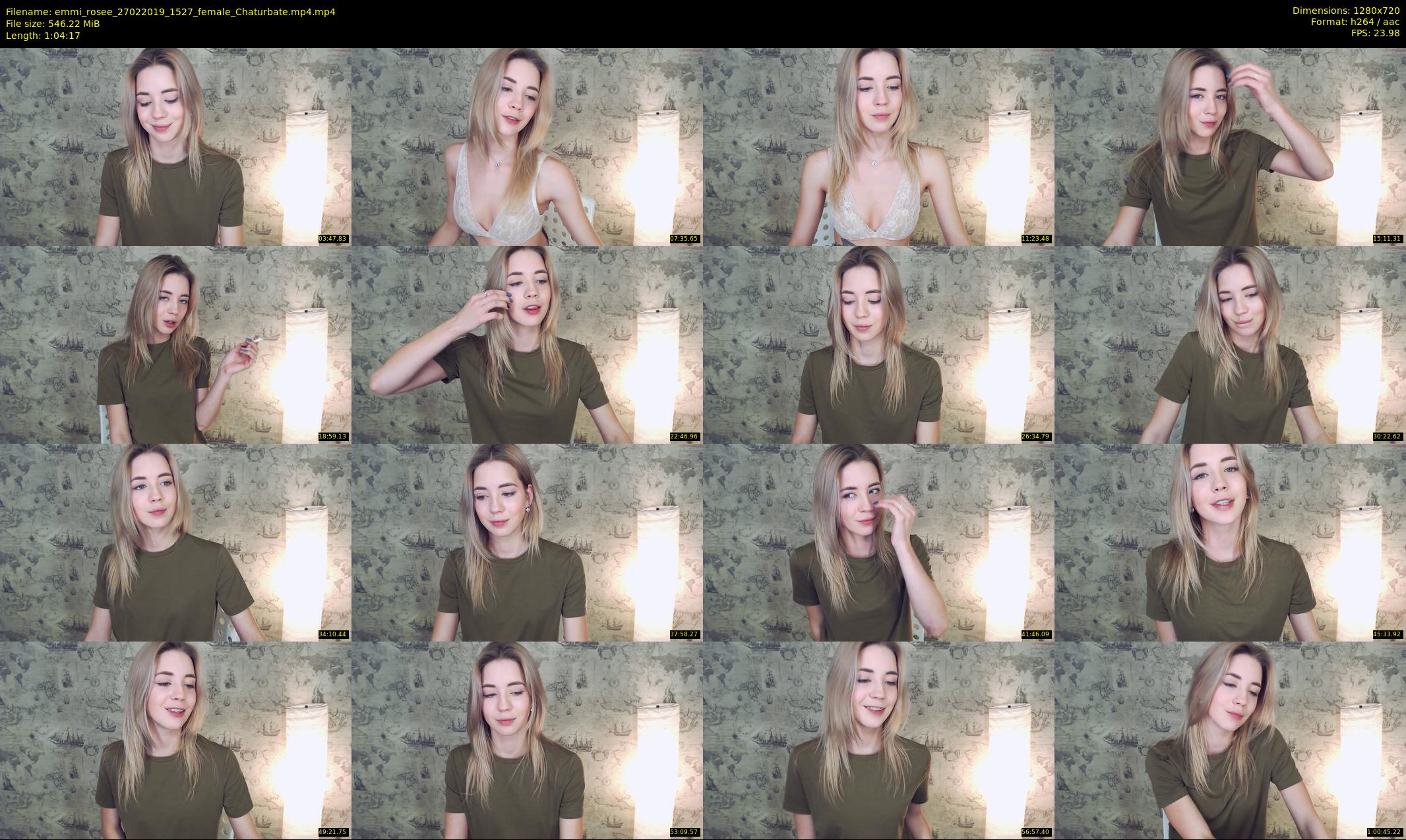 emmi_rosee — 65 minute Chaturbate female cam show recording, 720p, Feb 27, 2019