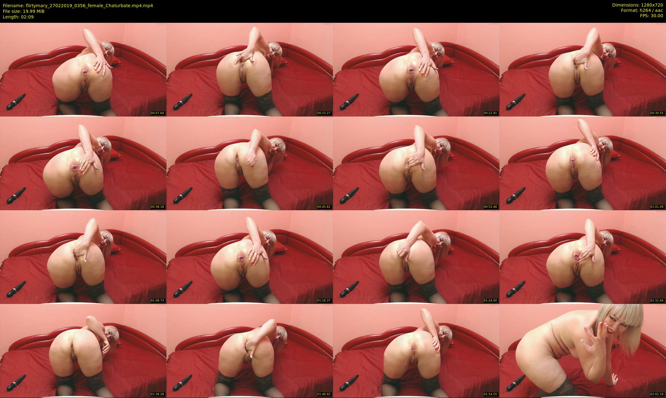 flirtymary — 3 minute Chaturbate female cam show recording, 720p, Feb 27, 2019