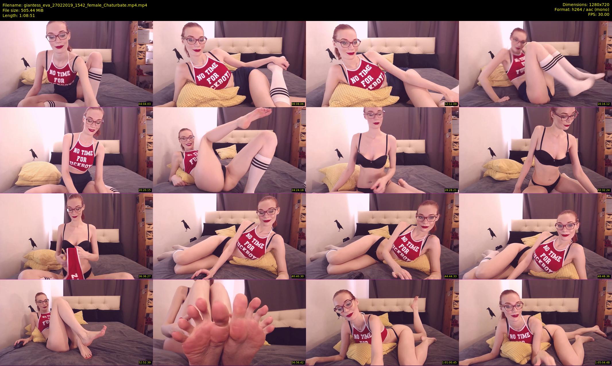 giantess_eva — 69 minute Chaturbate female cam show recording, 720p, Feb 27, 2019