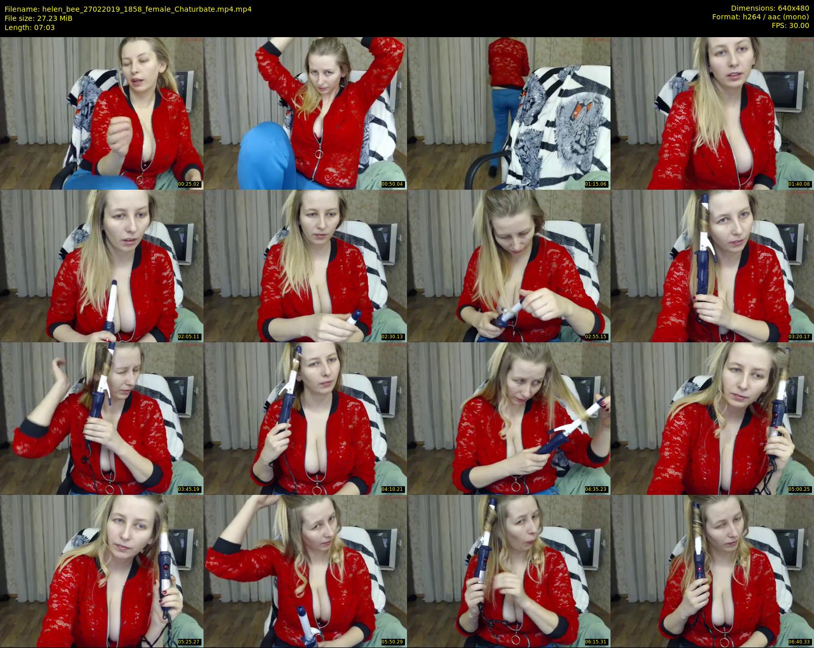 helen_bee — 8 minute Chaturbate female cam show recording, 480p, Feb 27, 2019
