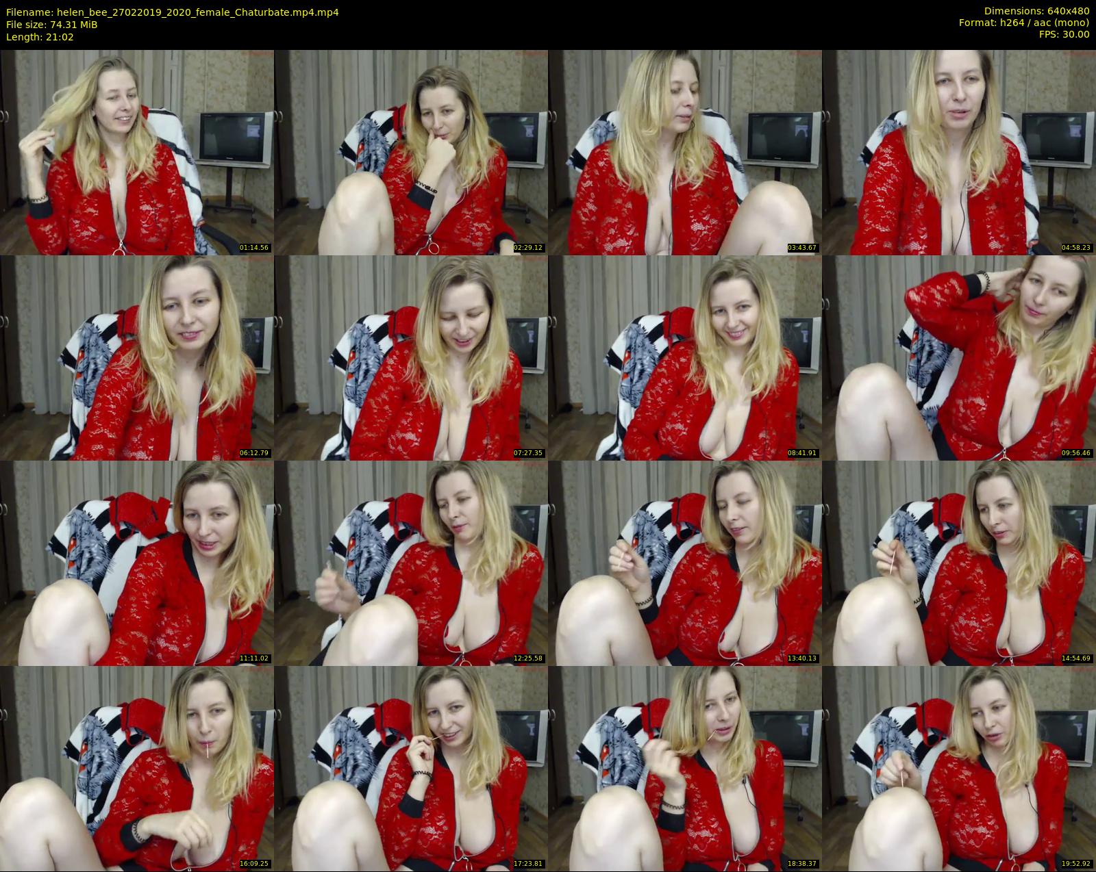 helen_bee — 22 minute Chaturbate female cam show recording, 480p, Feb 27, 2019