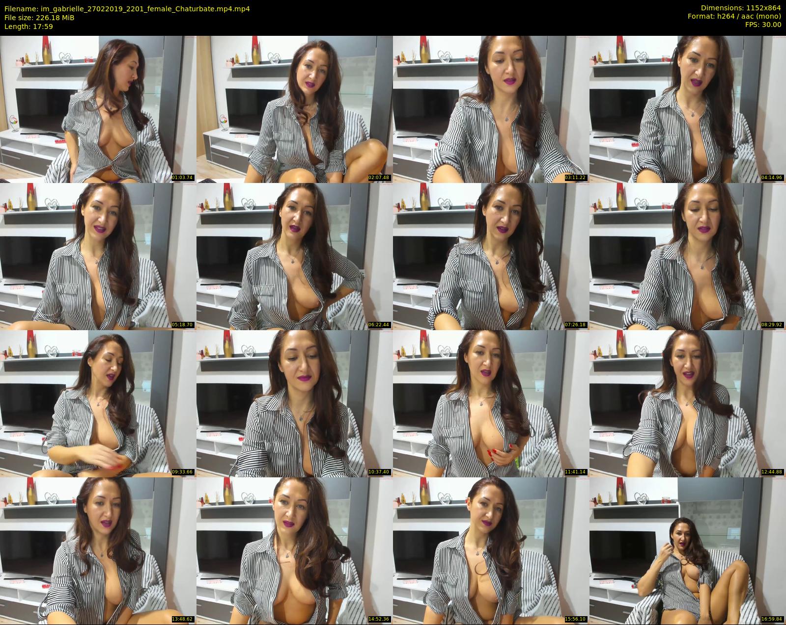 im_gabrielle — 18 minute Chaturbate female cam show recording, 720p, Feb 27, 2019