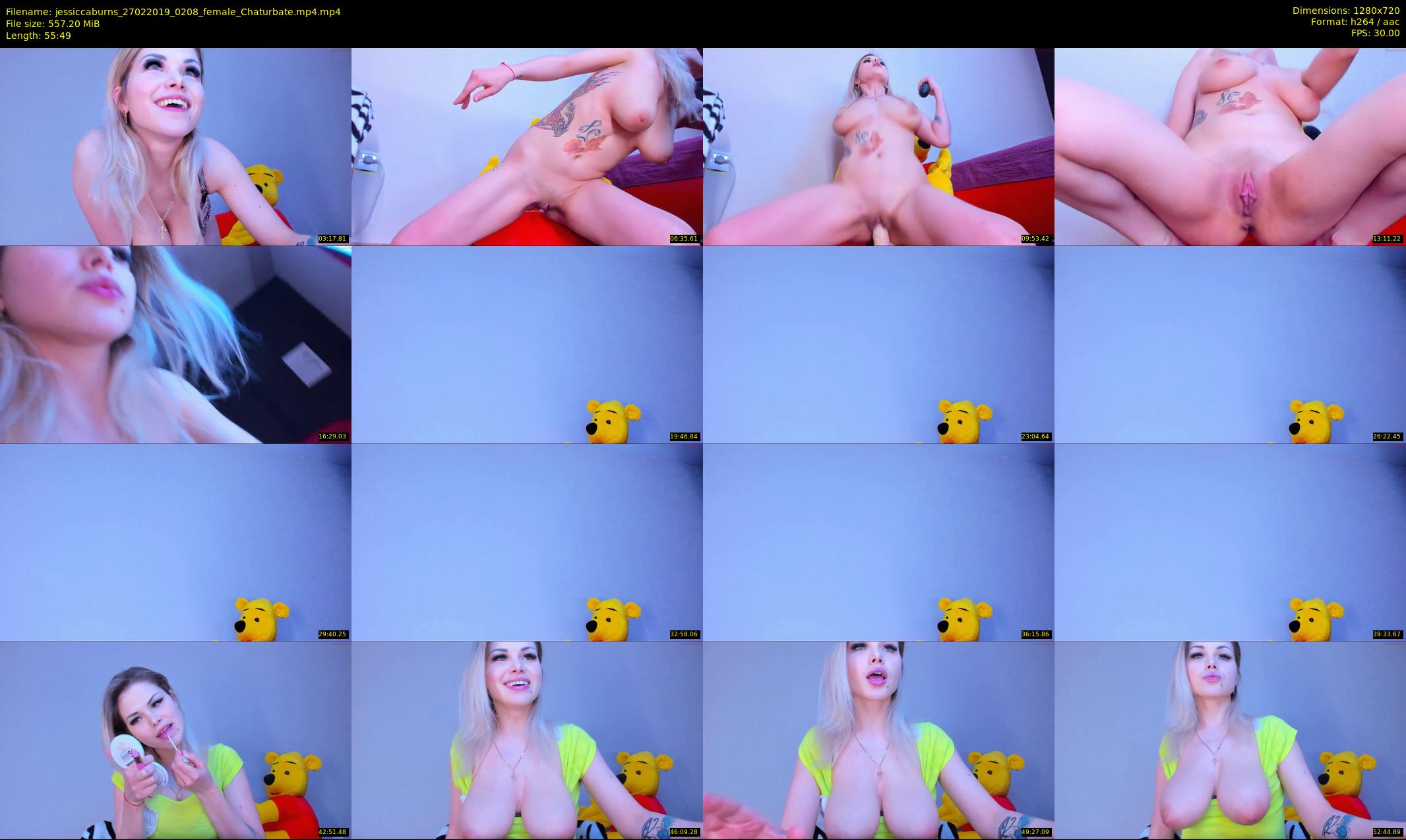 jessiccaburns — 56 minute Chaturbate female cam show recording, 720p, Feb 27, 2019