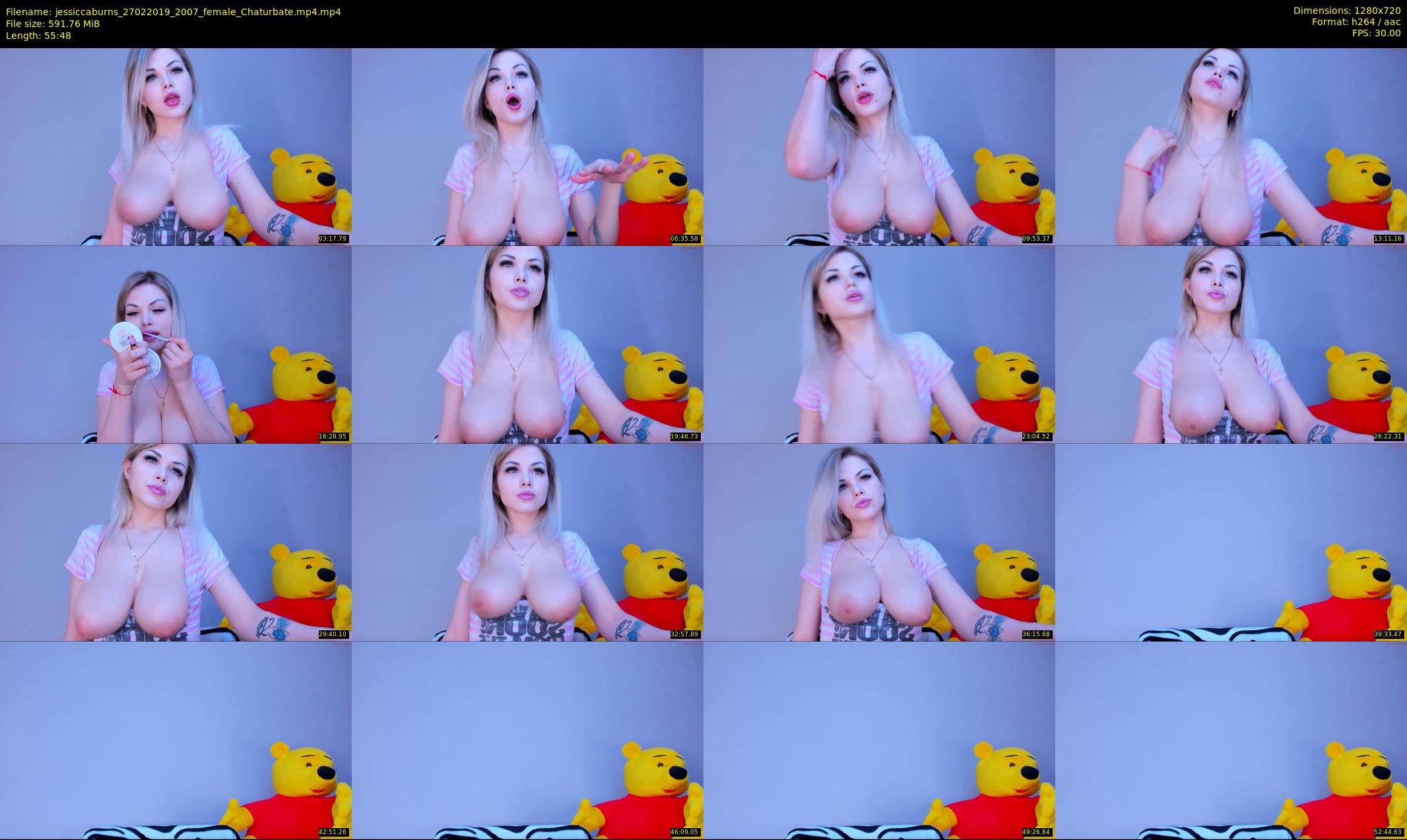 jessiccaburns — 56 minute Chaturbate female cam show recording, 720p, Feb 27, 2019