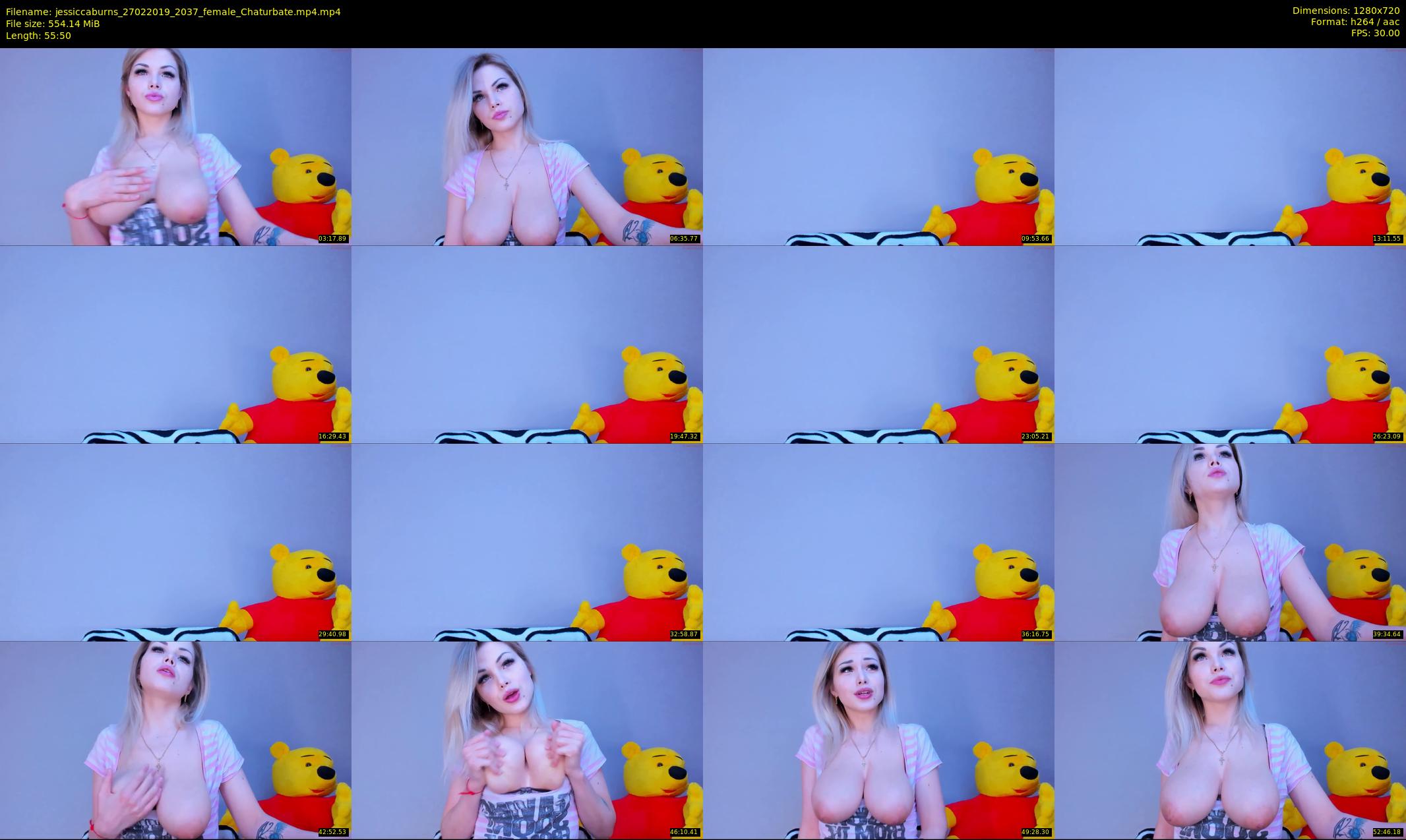 jessiccaburns — 56 minute Chaturbate female cam show recording, 720p, Feb 27, 2019