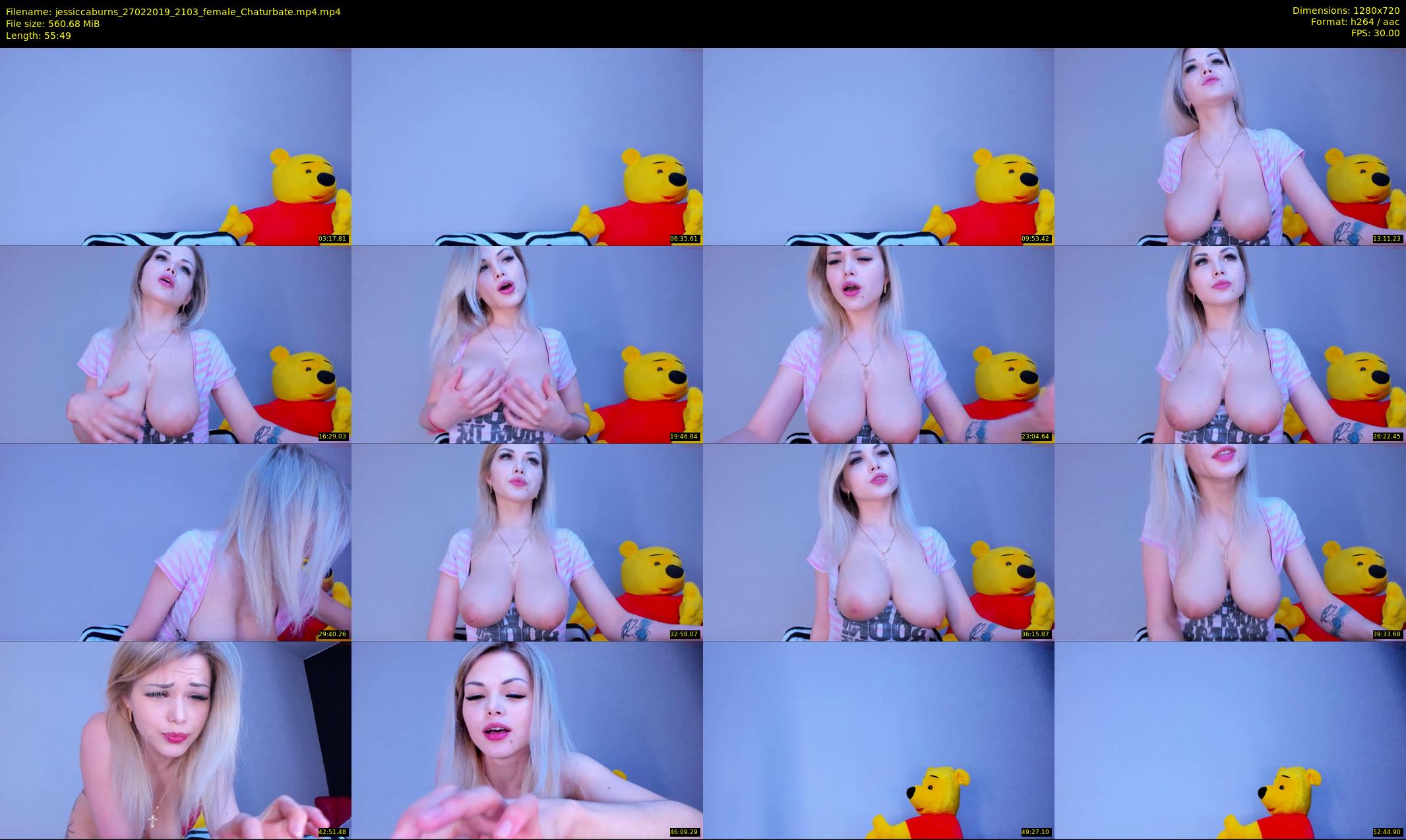jessiccaburns — 56 minute Chaturbate female cam show recording, 720p, Feb 27, 2019