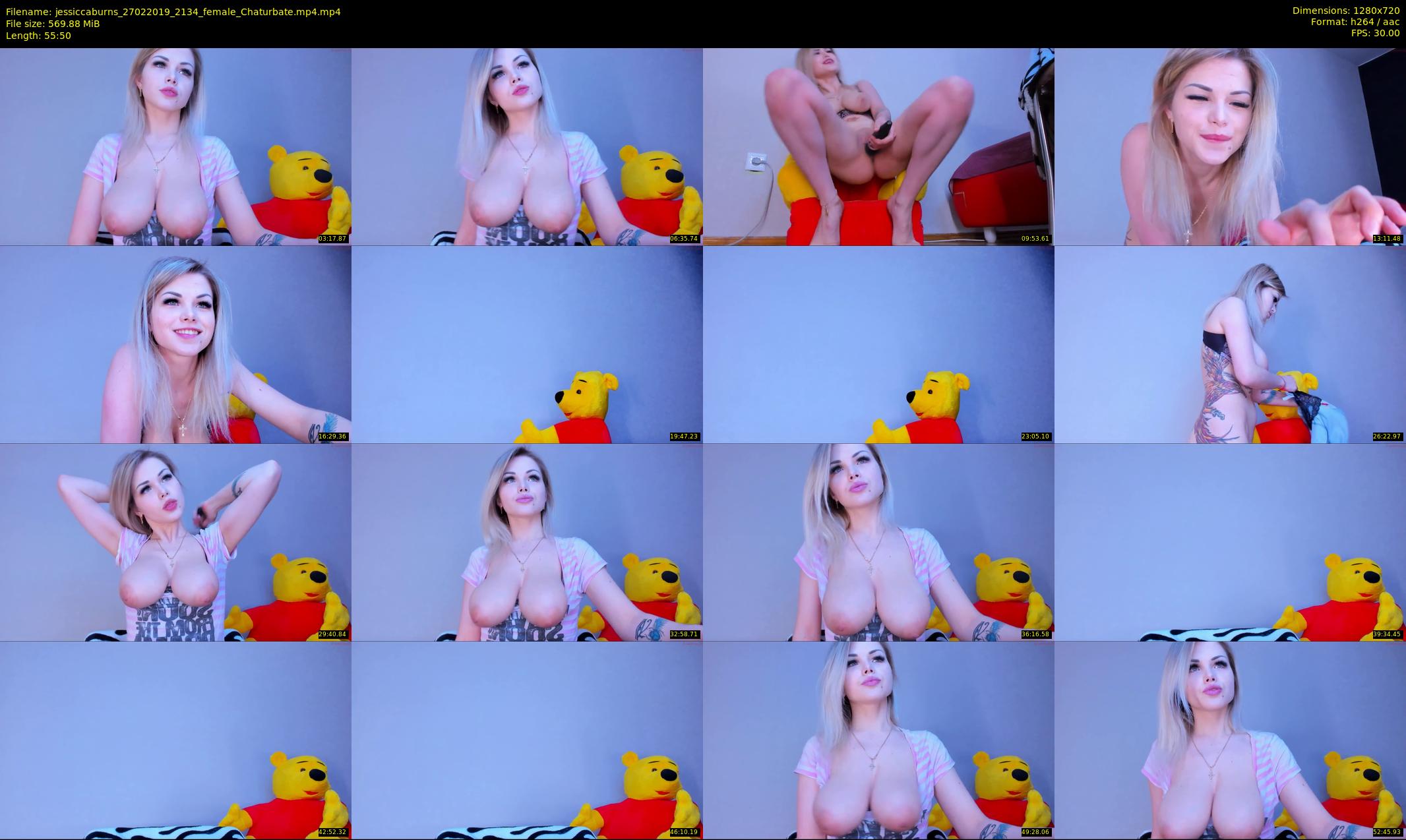 jessiccaburns — 56 minute Chaturbate female cam show recording, 720p, Feb 27, 2019