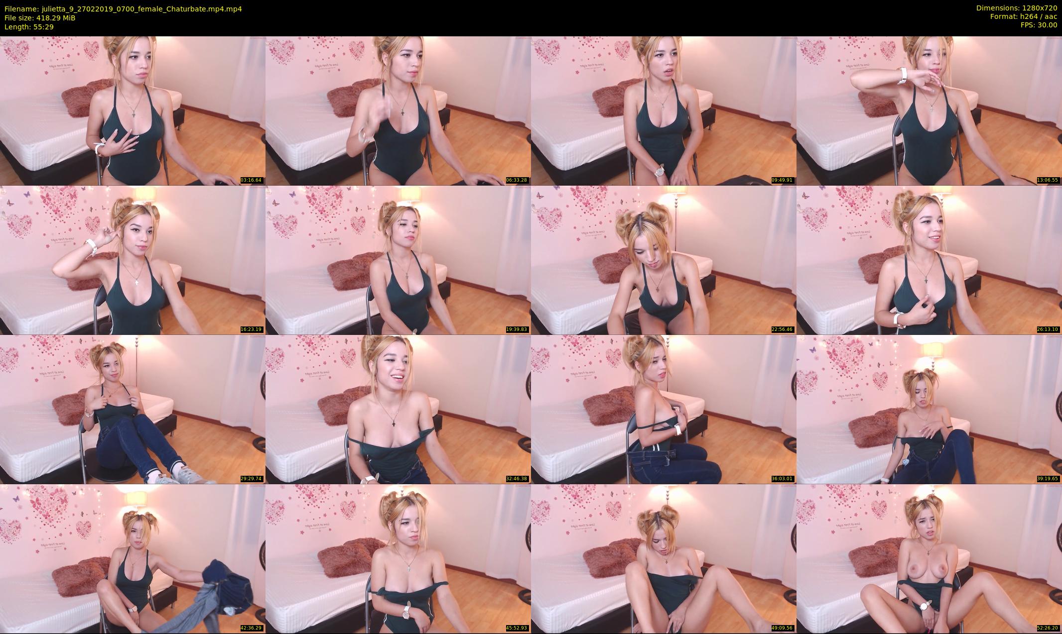 julietta_9 — 56 minute Chaturbate female cam show recording, 720p, Feb 27, 2019