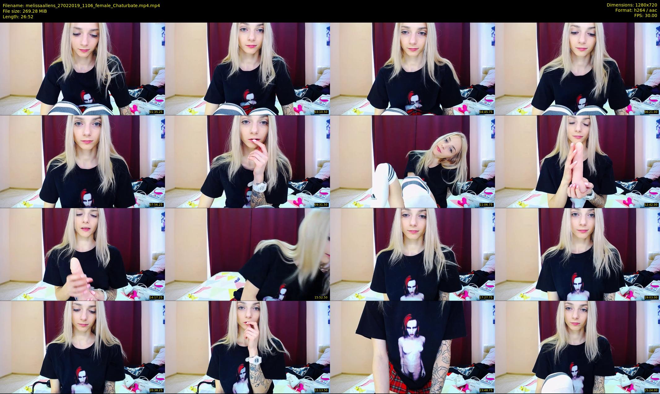 melissaallens — 27 minute Chaturbate female cam show recording, 720p, Feb 27, 2019