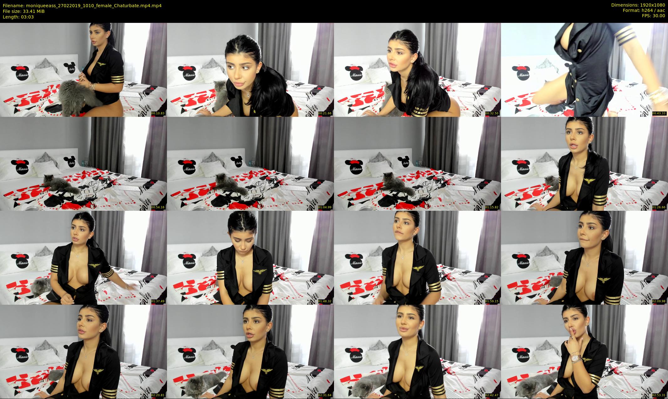 moniqueeass — 4 minute Chaturbate female cam show recording, 1080p, Feb 27, 2019
