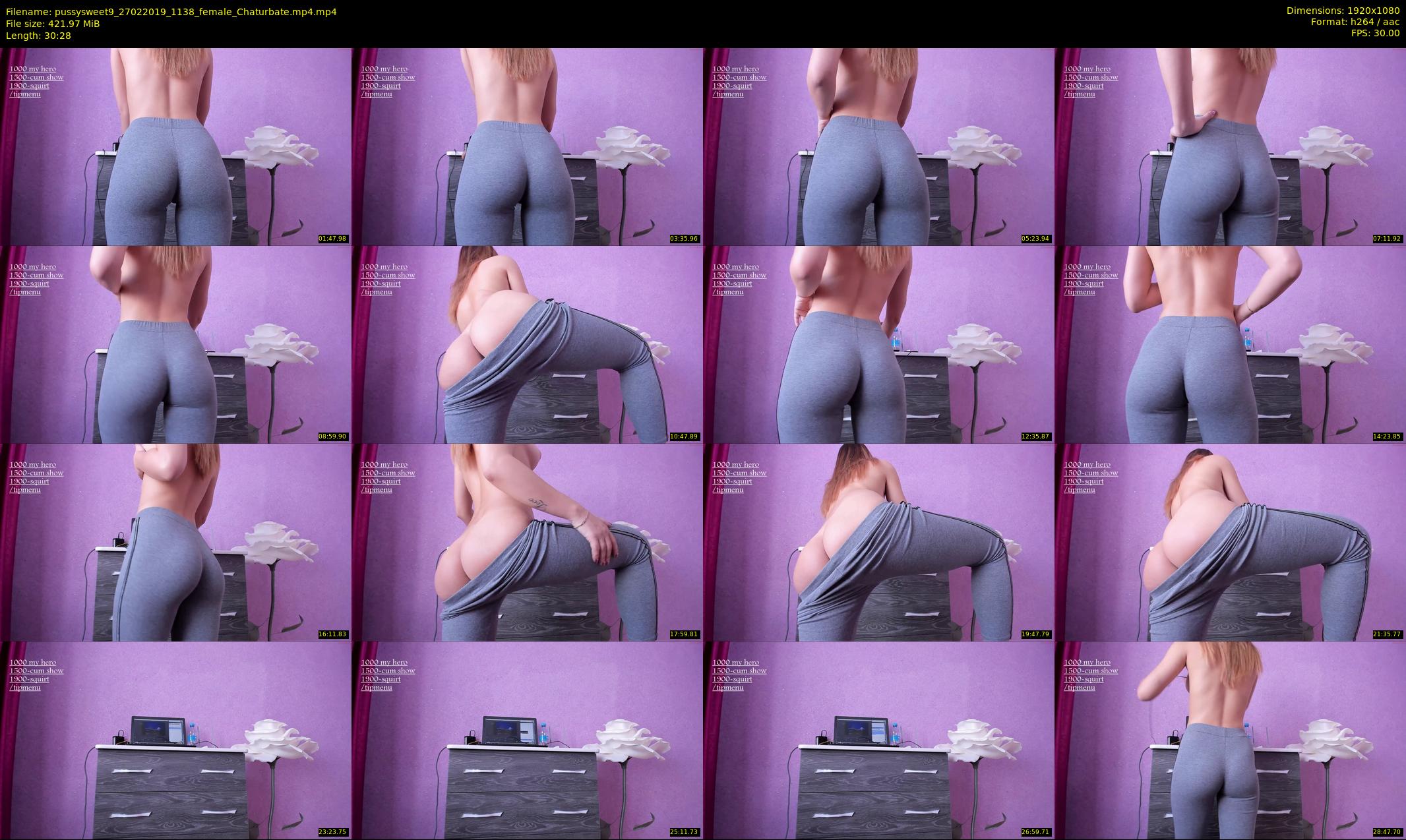 pussysweet9 — 31 minute Chaturbate female cam show recording, 1080p, Feb 27, 2019