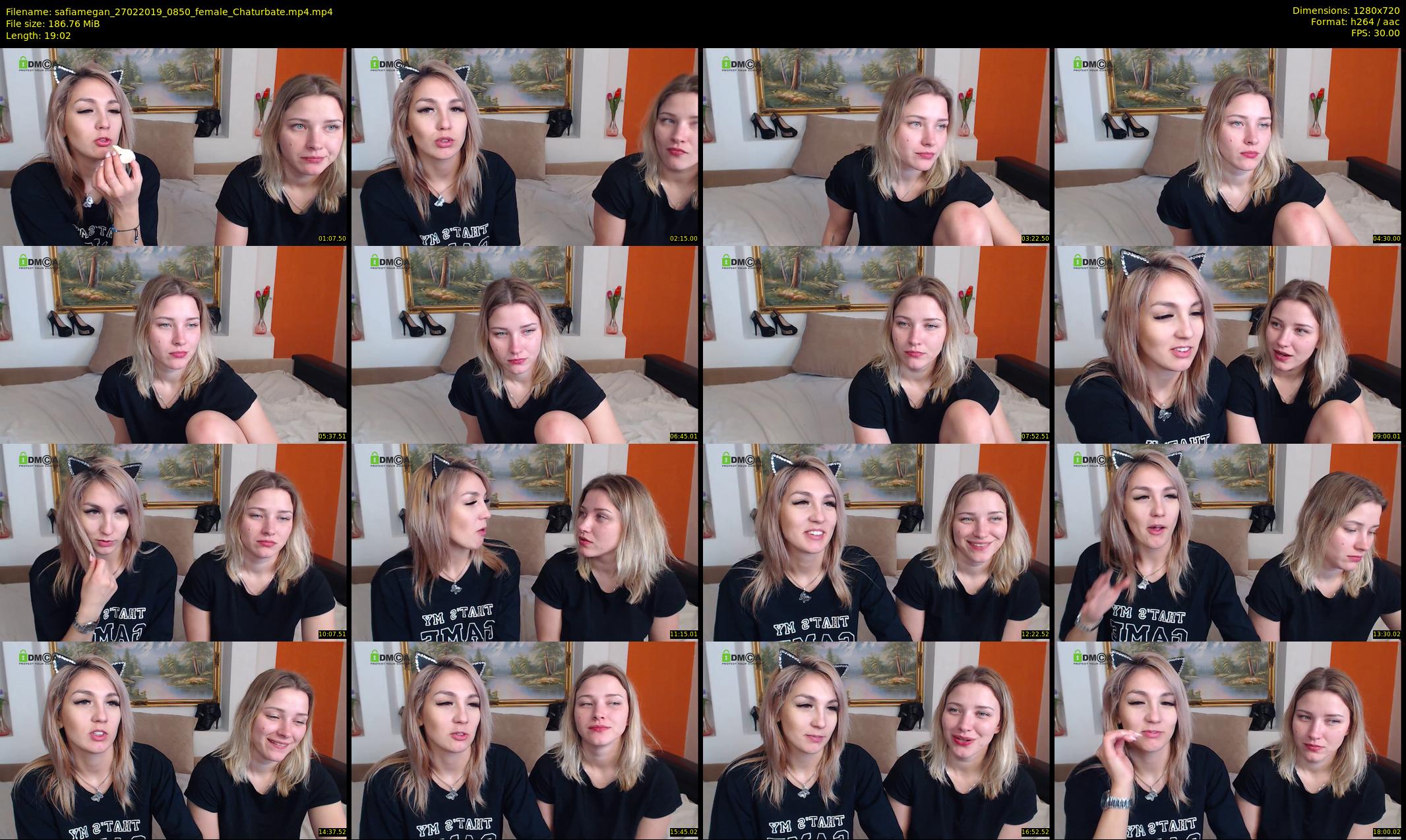 safiamegan — 20 minute Chaturbate couple cam show recording, 720p, Feb 27, 2019