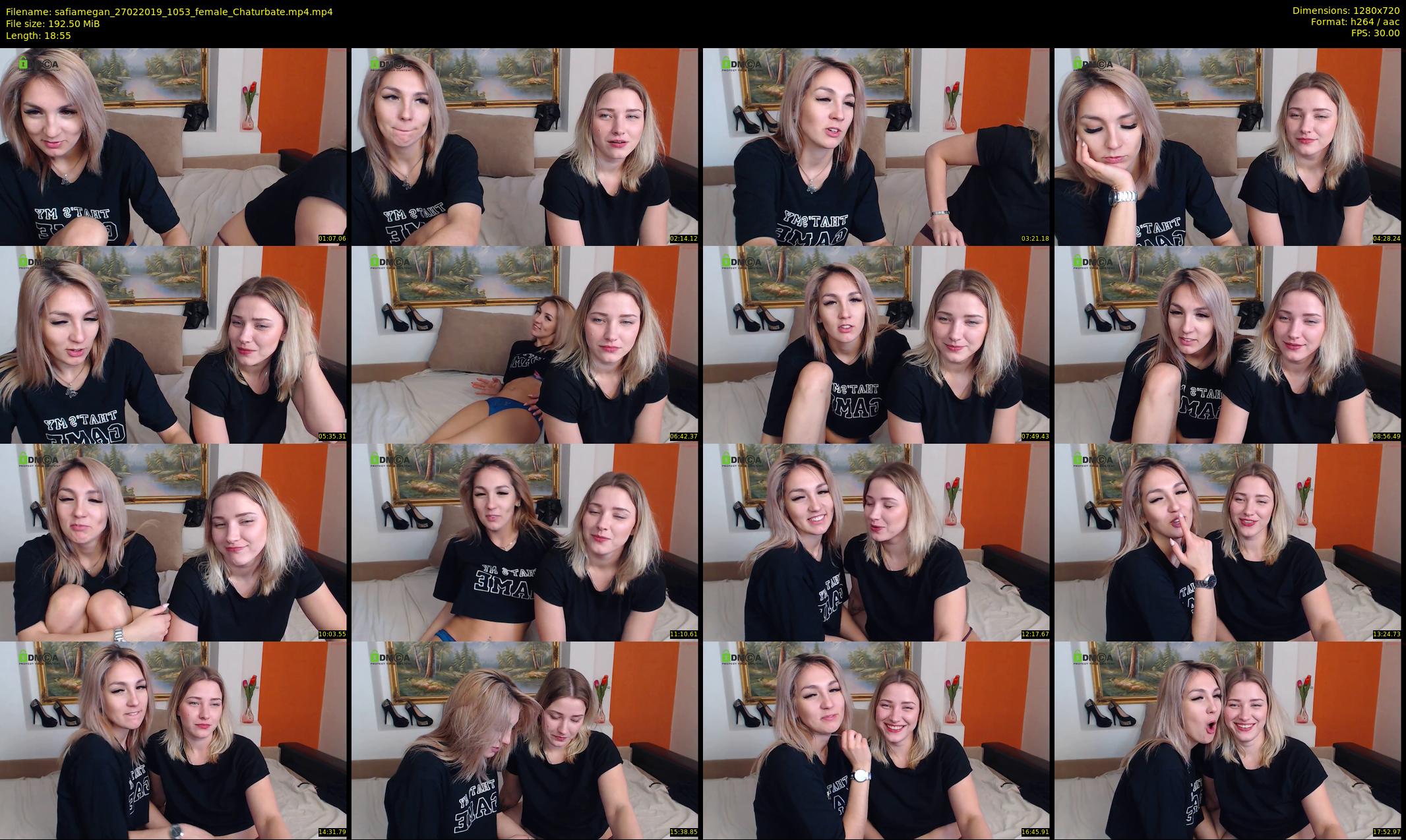 safiamegan — 19 minute Chaturbate couple cam show recording, 720p, Feb 27, 2019