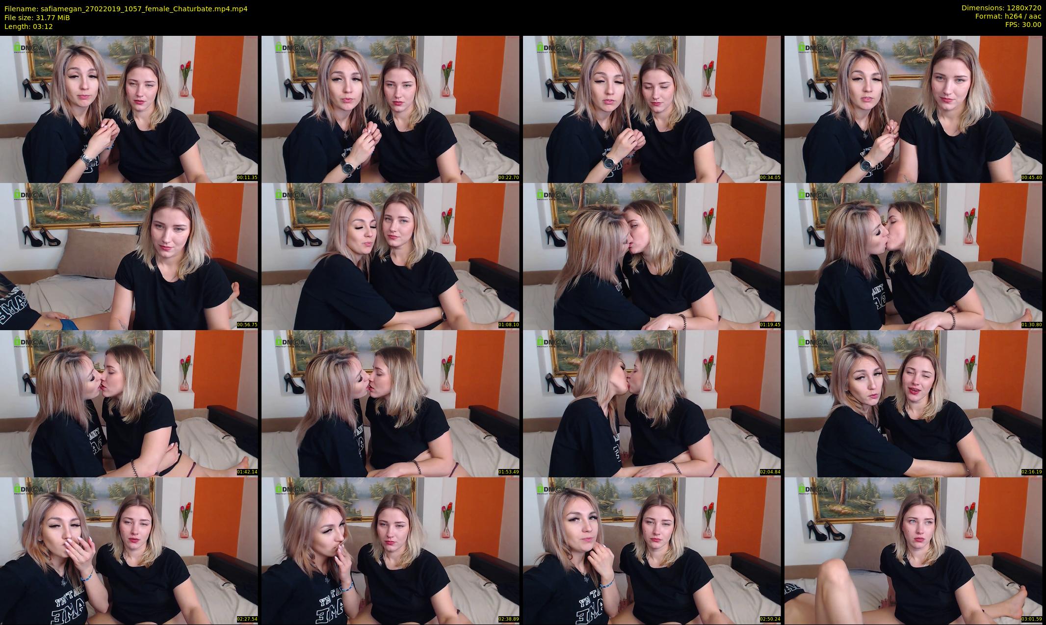 safiamegan — 4 minute Chaturbate couple cam show recording, 720p, Feb 27, 2019