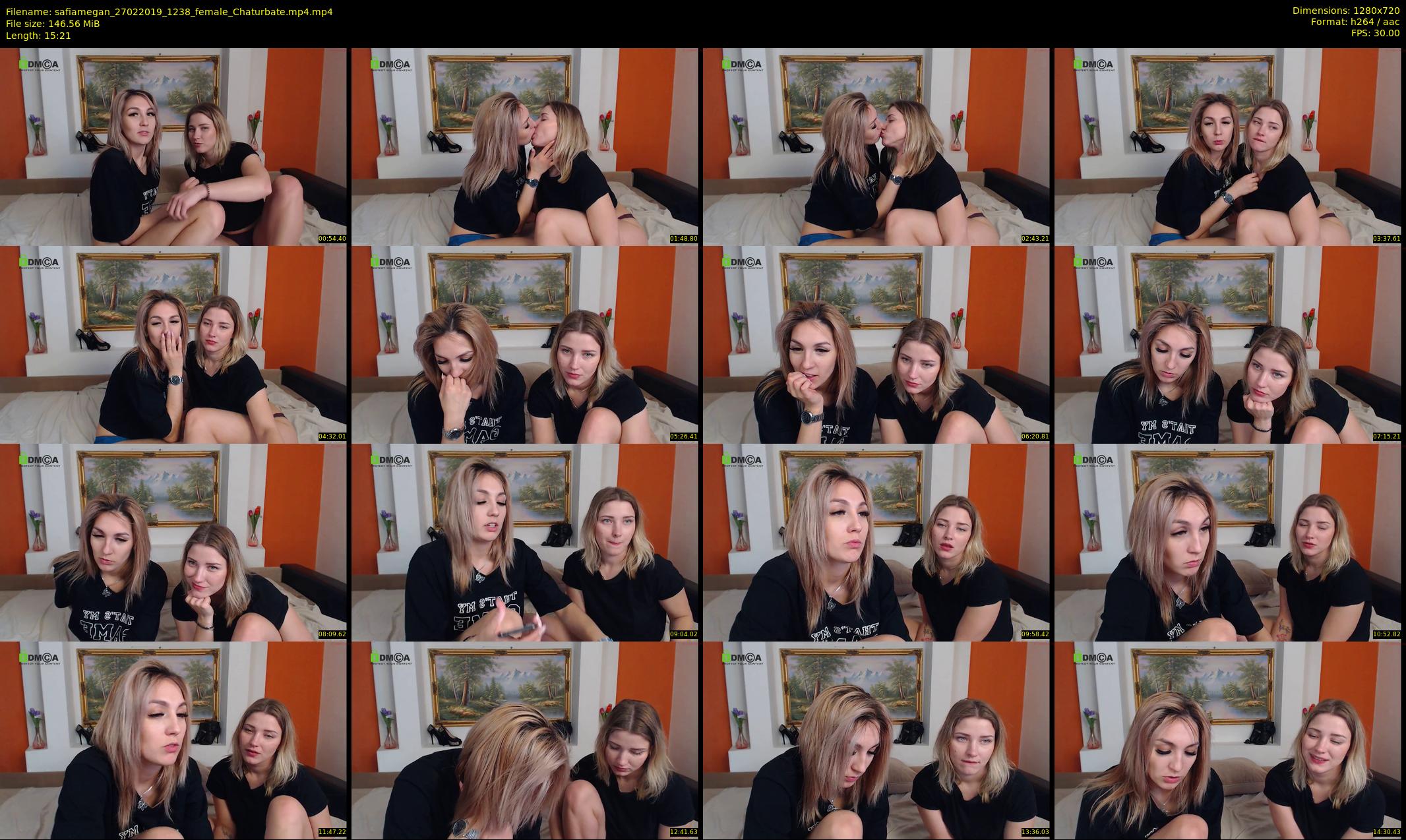 safiamegan — 16 minute Chaturbate couple cam show recording, 720p, Feb 27, 2019