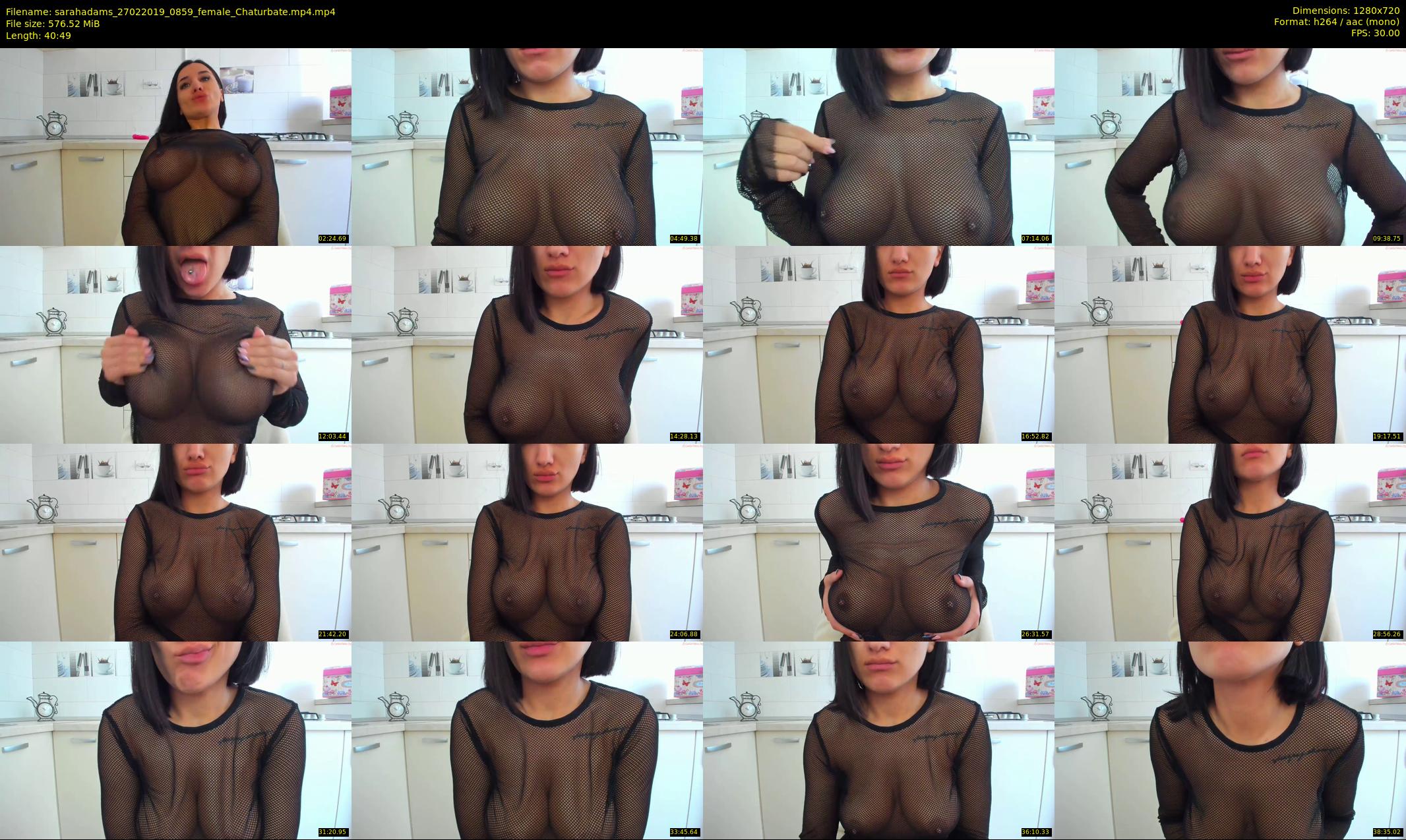 sarahadams — 41 minute Chaturbate female cam show recording, 720p, Feb 27, 2019