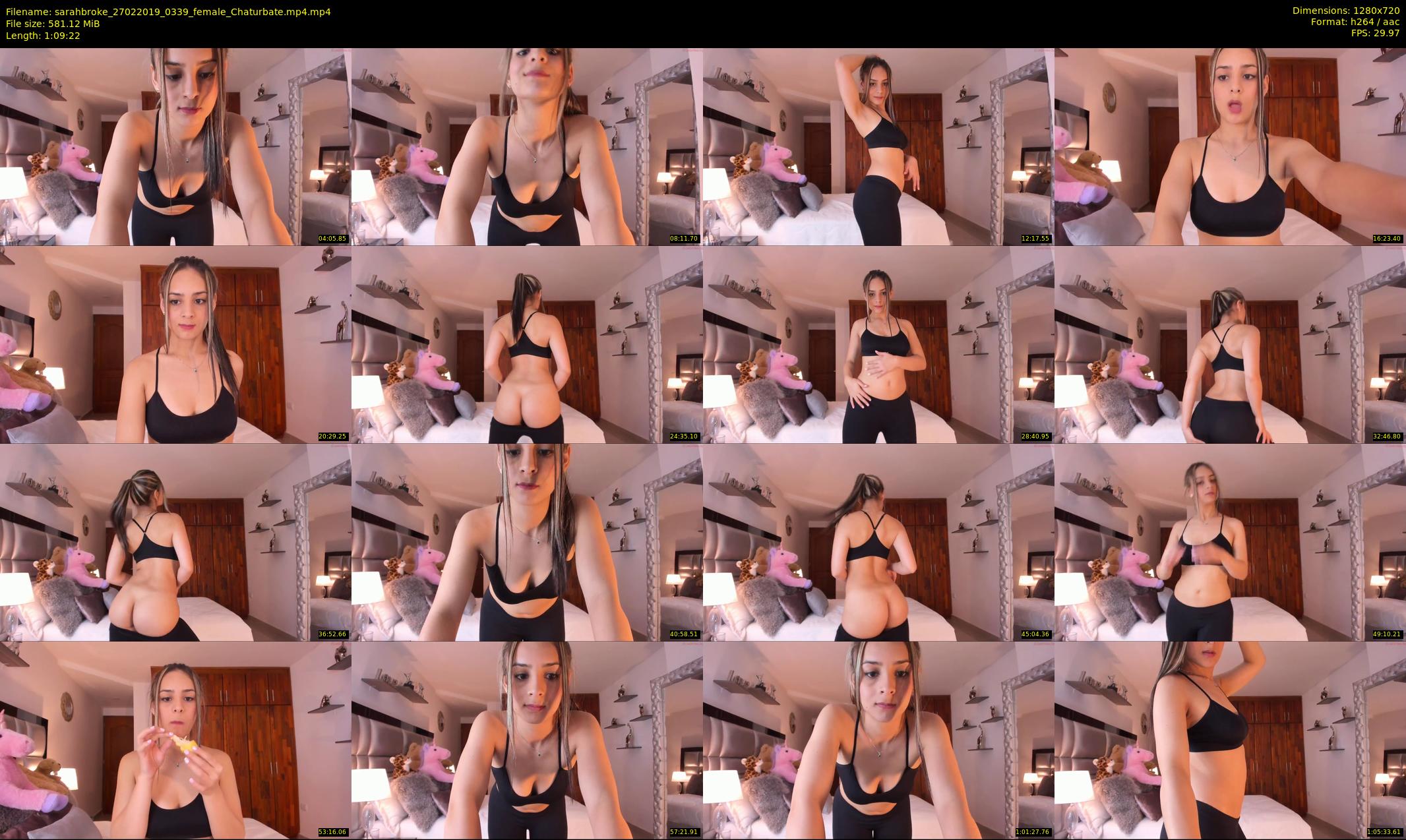 sarahbroke — 70 minute Chaturbate female cam show recording, 720p, Feb 27, 2019