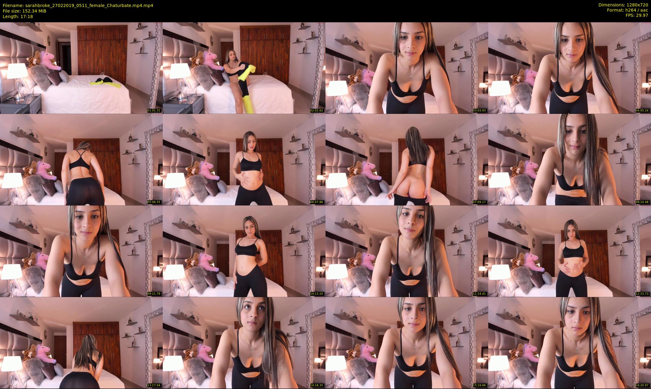 sarahbroke — 18 minute Chaturbate female cam show recording, 720p, Feb 27, 2019