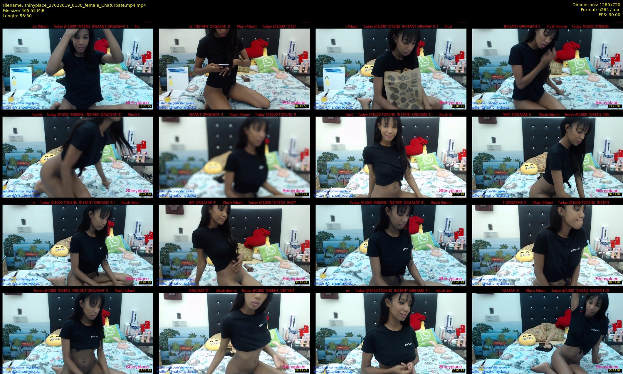 shinyplace — 57 minute Chaturbate couple cam show recording, 720p, Feb 27, 2019