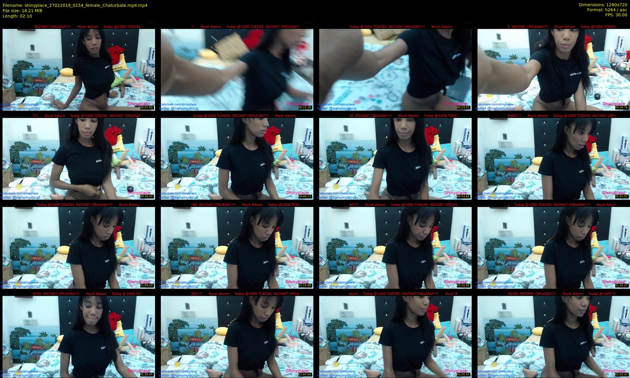 shinyplace — 3 minute Chaturbate couple cam show recording, 720p, Feb 27, 2019