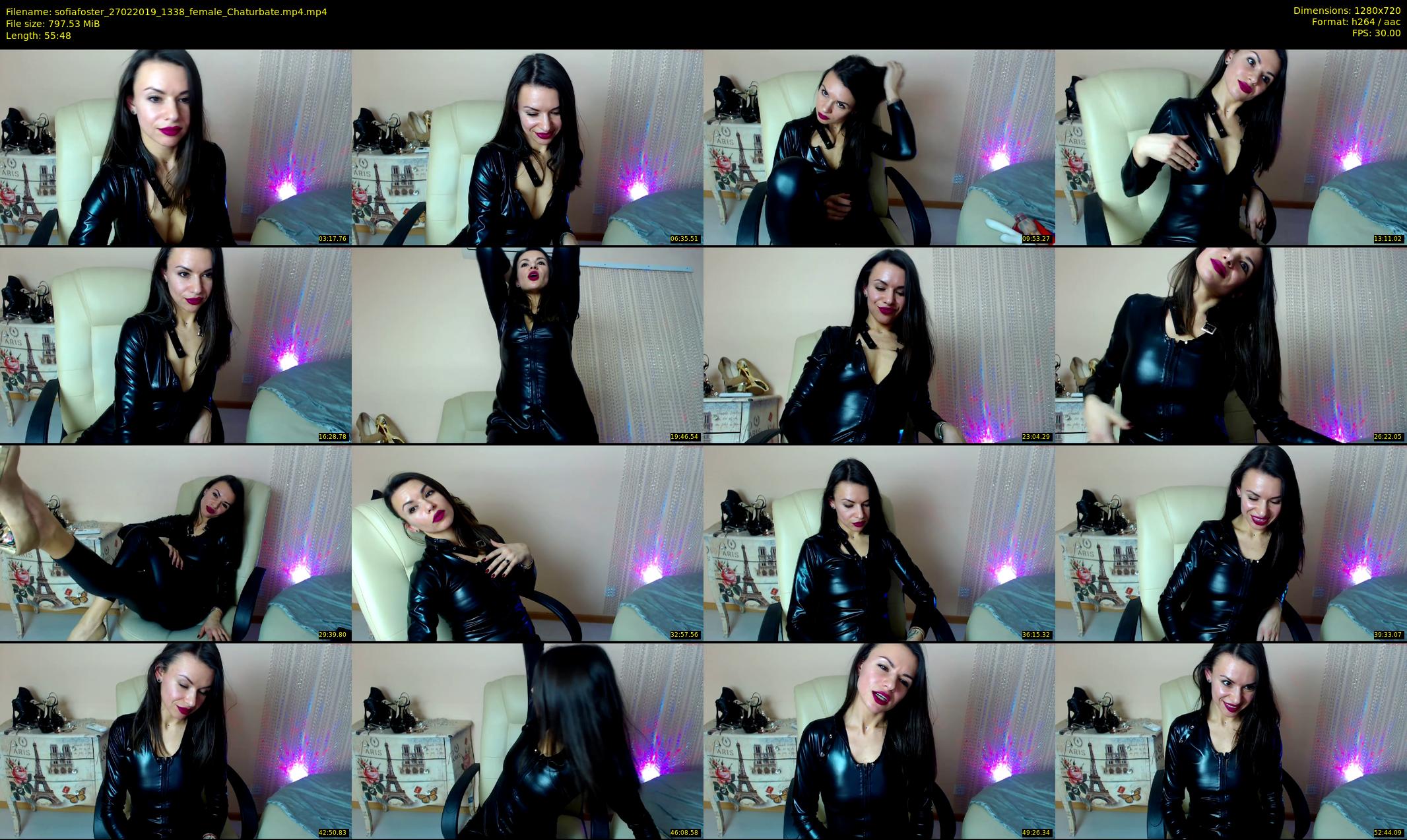 sofiafoster — 56 minute Chaturbate female cam show recording, 720p, Feb 27, 2019