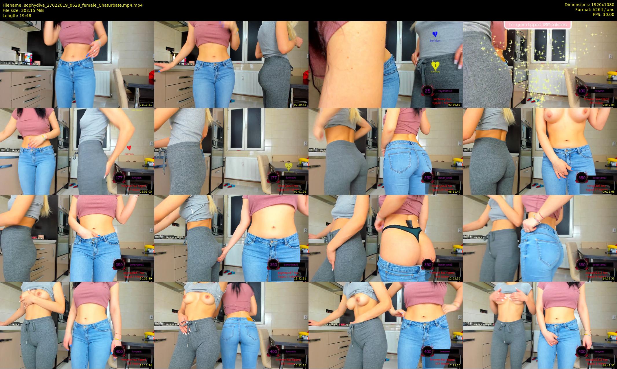 sophydiva — 20 minute Chaturbate female cam show recording, 1080p, Feb 27, 2019