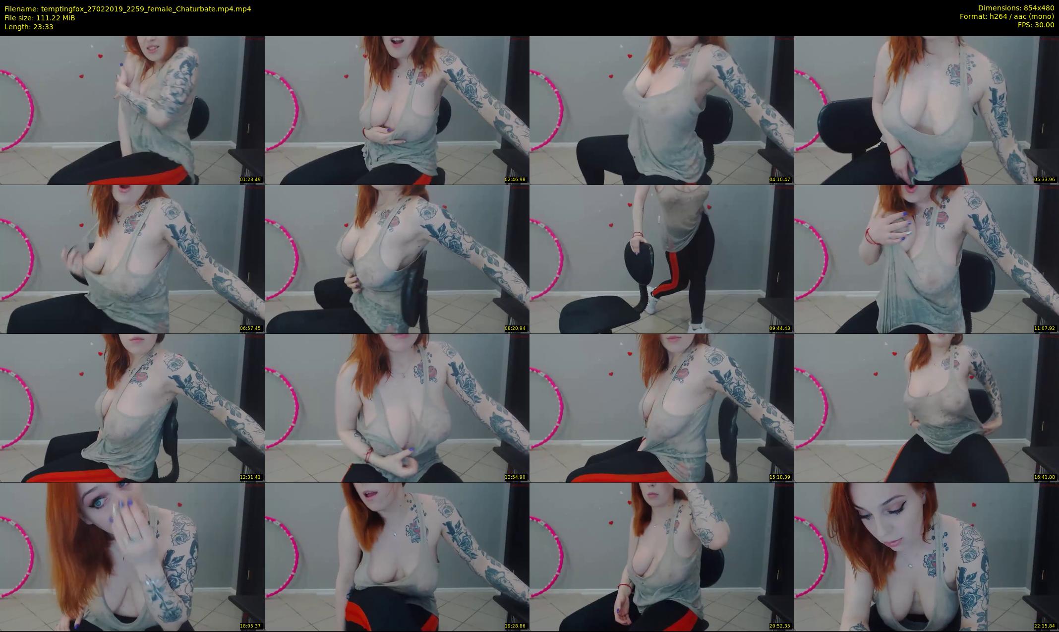 temptingfox — 24 minute Chaturbate female cam show recording, 480p, Feb 27, 2019