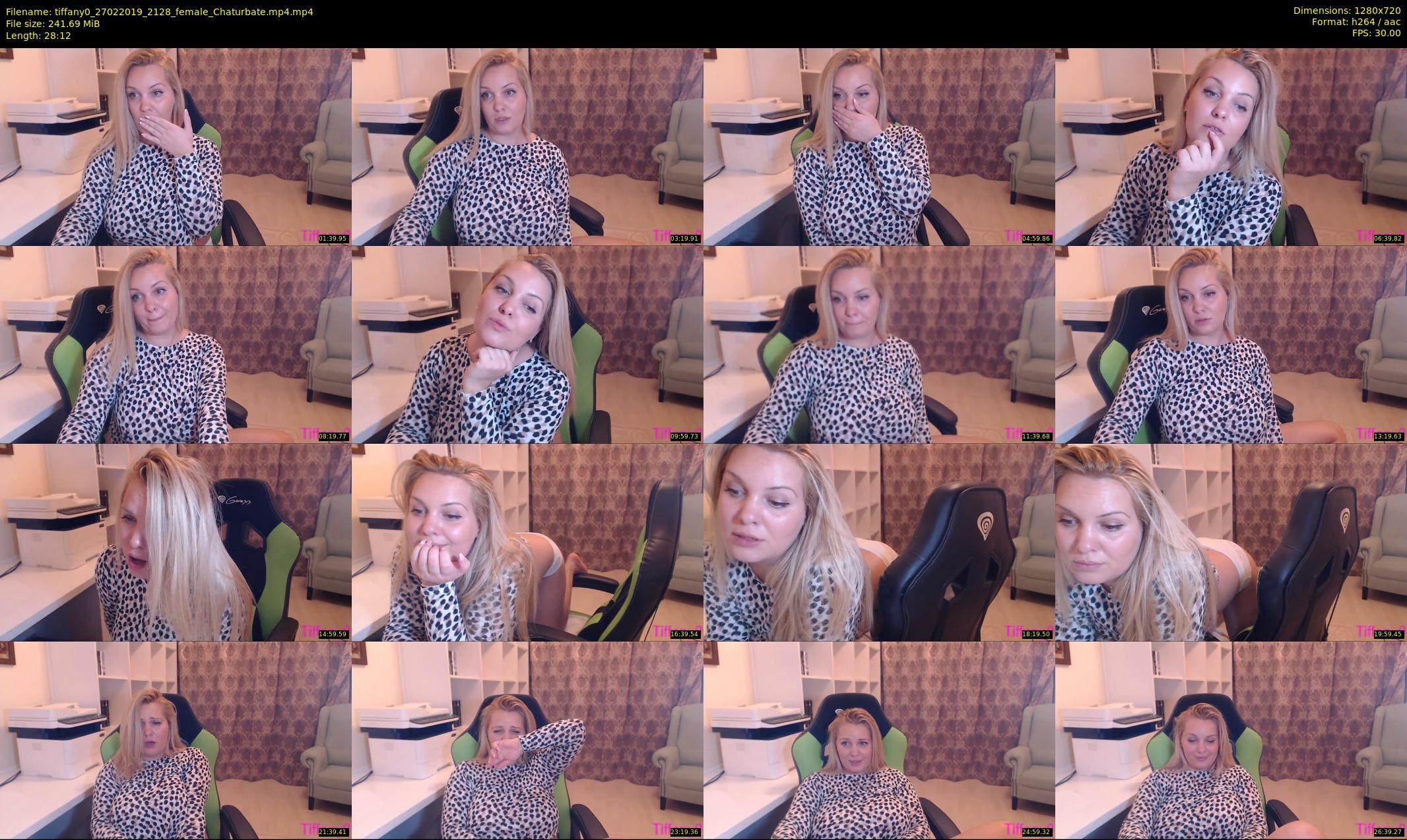 tiffany0 — 29 minute Chaturbate female cam show recording, 720p, Feb 27, 2019