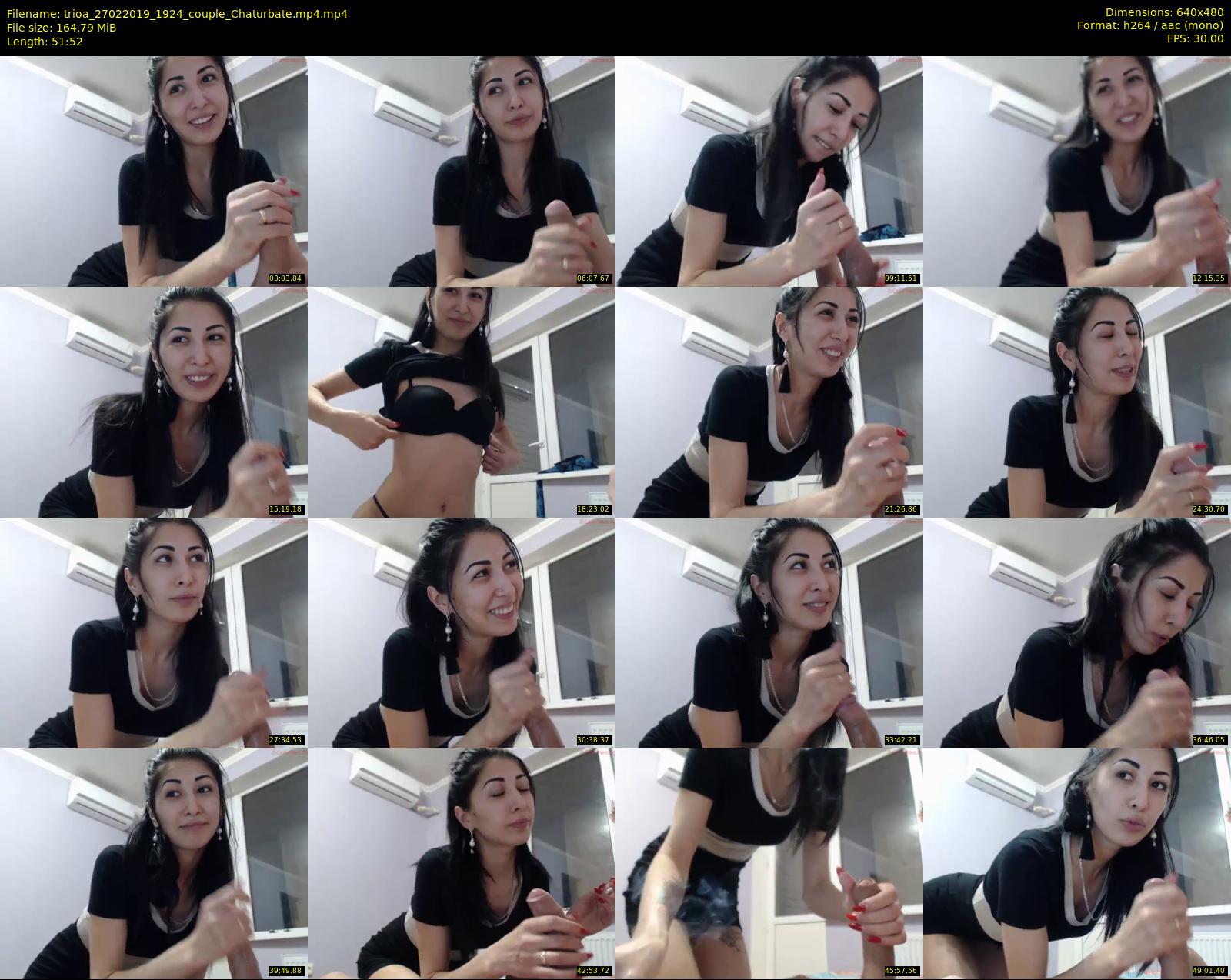 trioa — 52 minute Chaturbate couple cam show recording, 480p, Feb 27, 2019