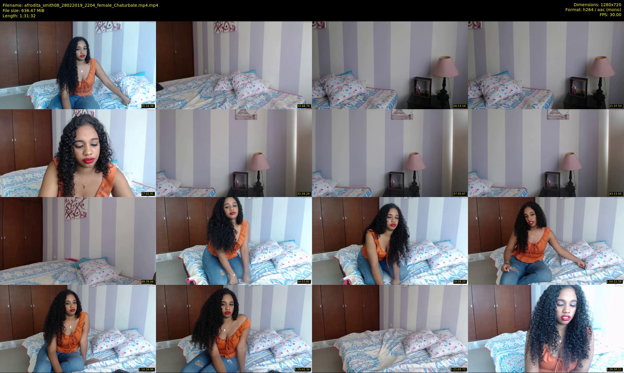 afrodita_smith08 — 92 minute Chaturbate female cam show recording, 720p, Feb 28, 2019