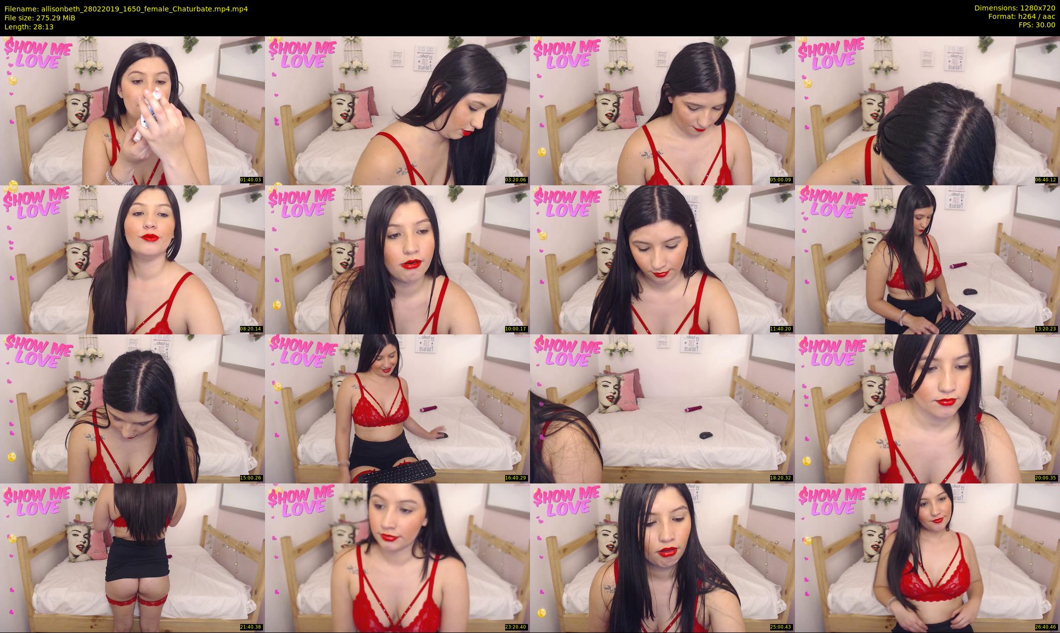 allisonbeth — 29 minute Chaturbate female cam show recording, 720p, Feb 28, 2019