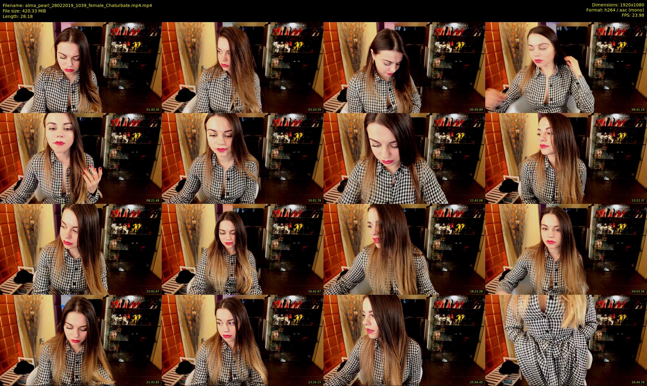 alma_pearl — 29 minute Chaturbate female cam show recording, 1080p, Feb 28, 2019