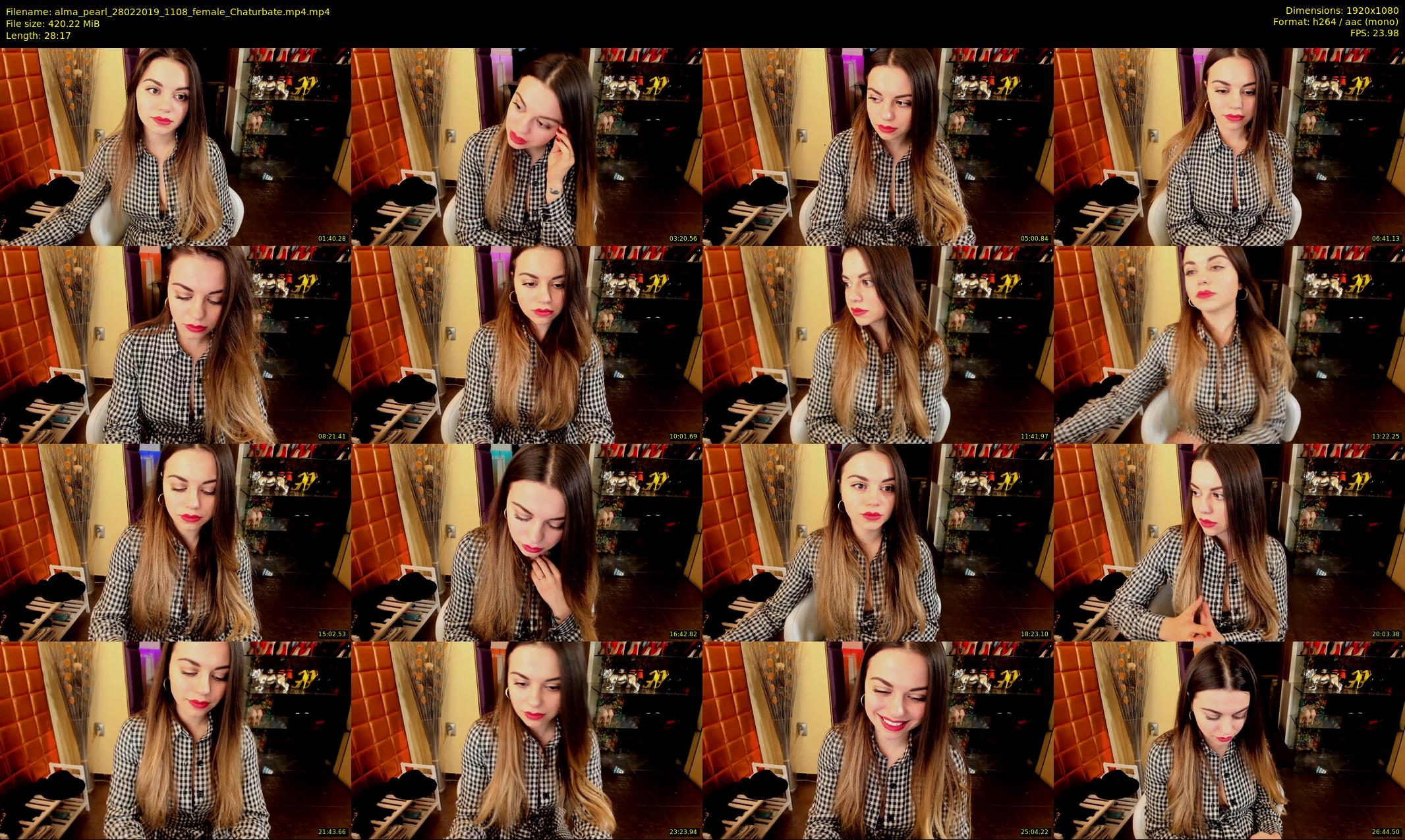 alma_pearl — 29 minute Chaturbate female cam show recording, 1080p, Feb 28, 2019