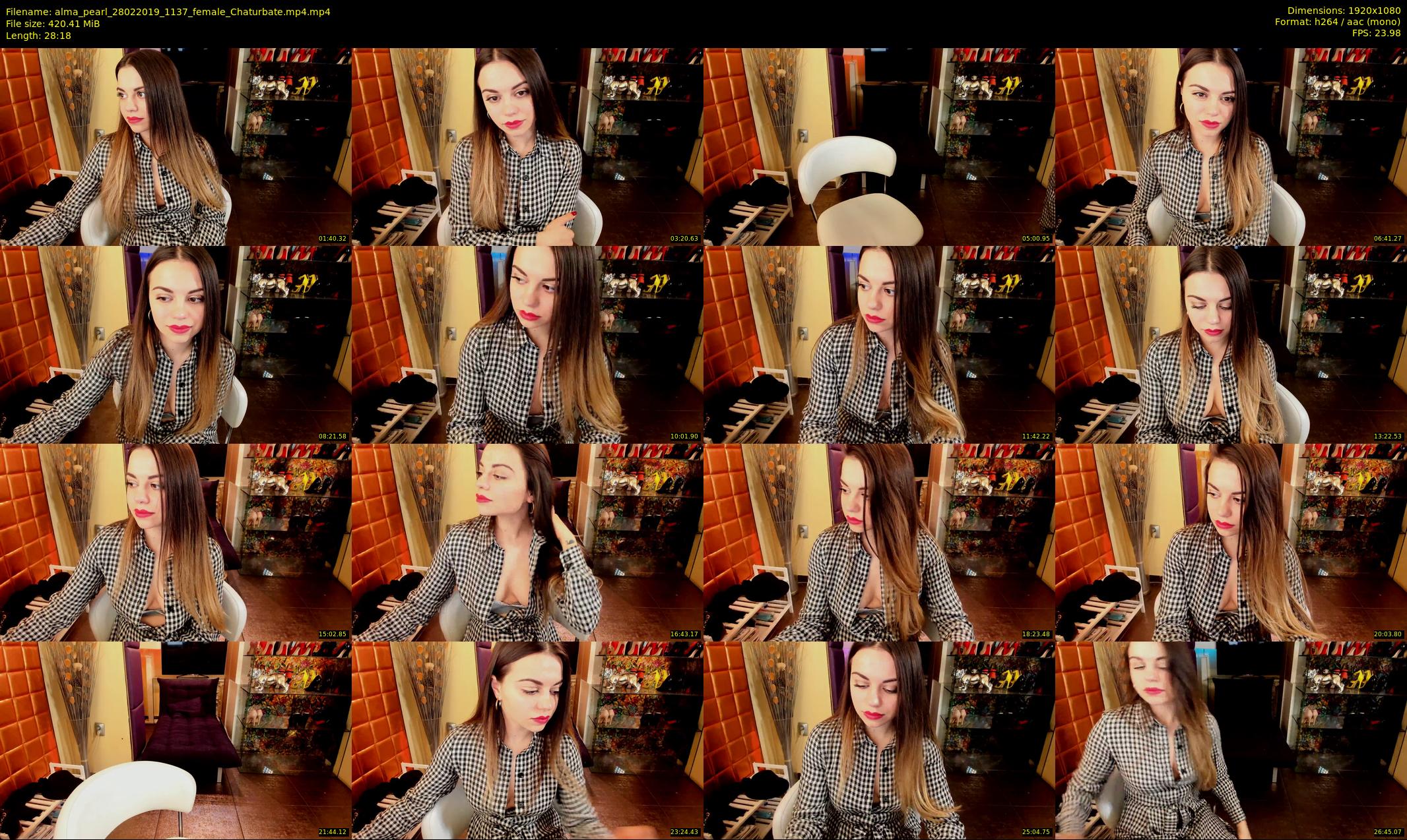 alma_pearl — 29 minute Chaturbate female cam show recording, 1080p, Feb 28, 2019