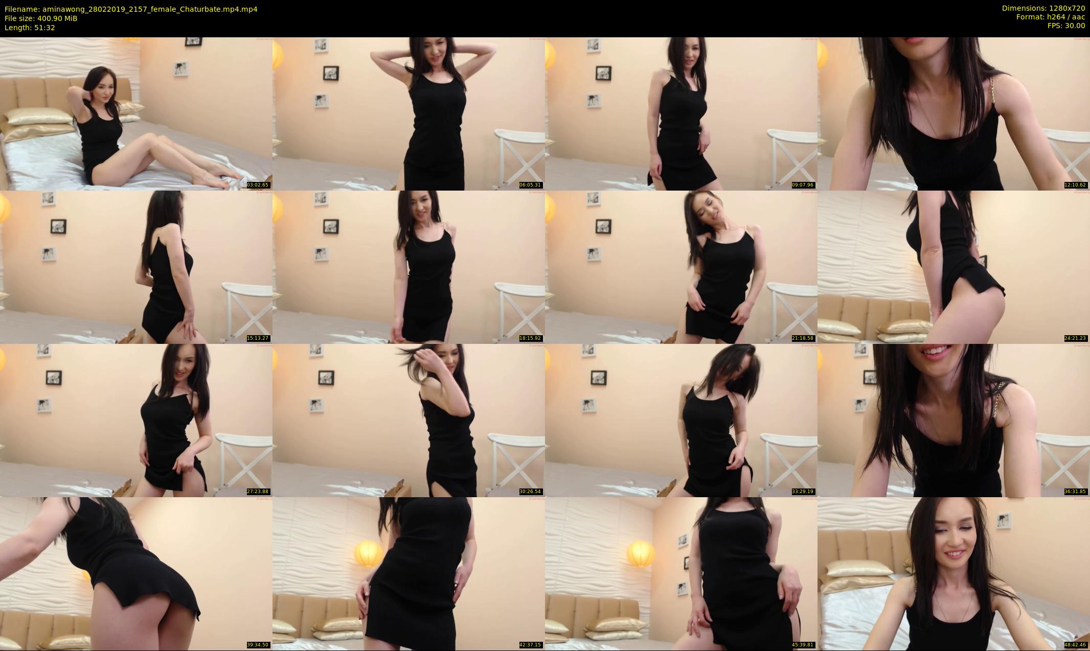 aminawong — 52 minute Chaturbate female cam show recording, 720p, Feb 28, 2019
