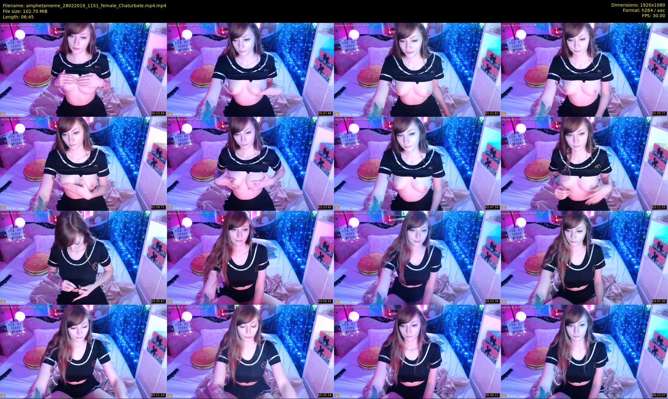 amphetameme — 7 minute Chaturbate female cam show recording, 1080p, Feb 28, 2019