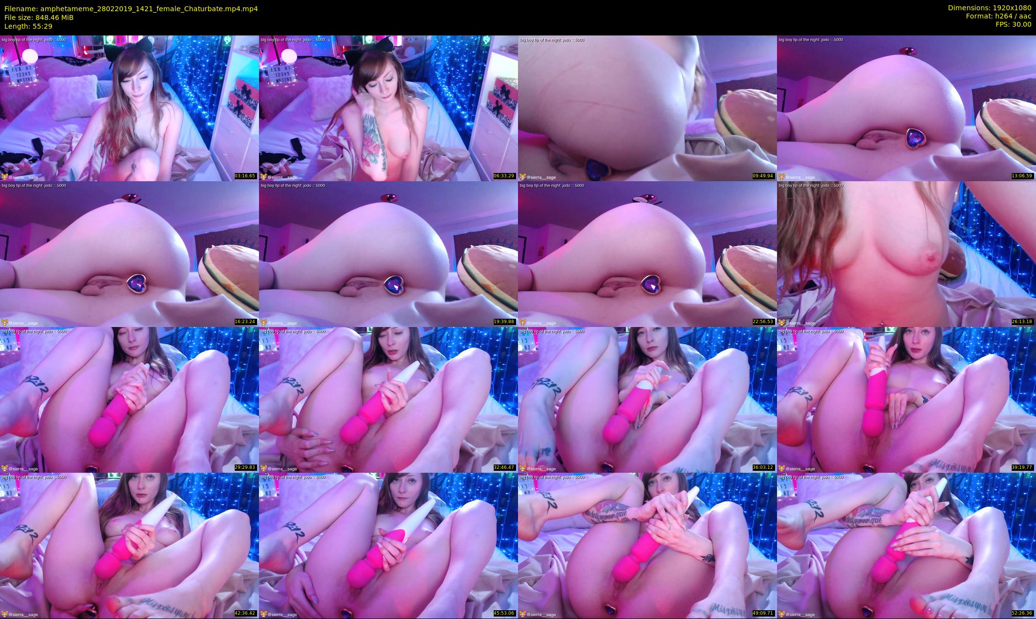 amphetameme — 56 minute Chaturbate female cam show recording, 1080p, Feb 28, 2019