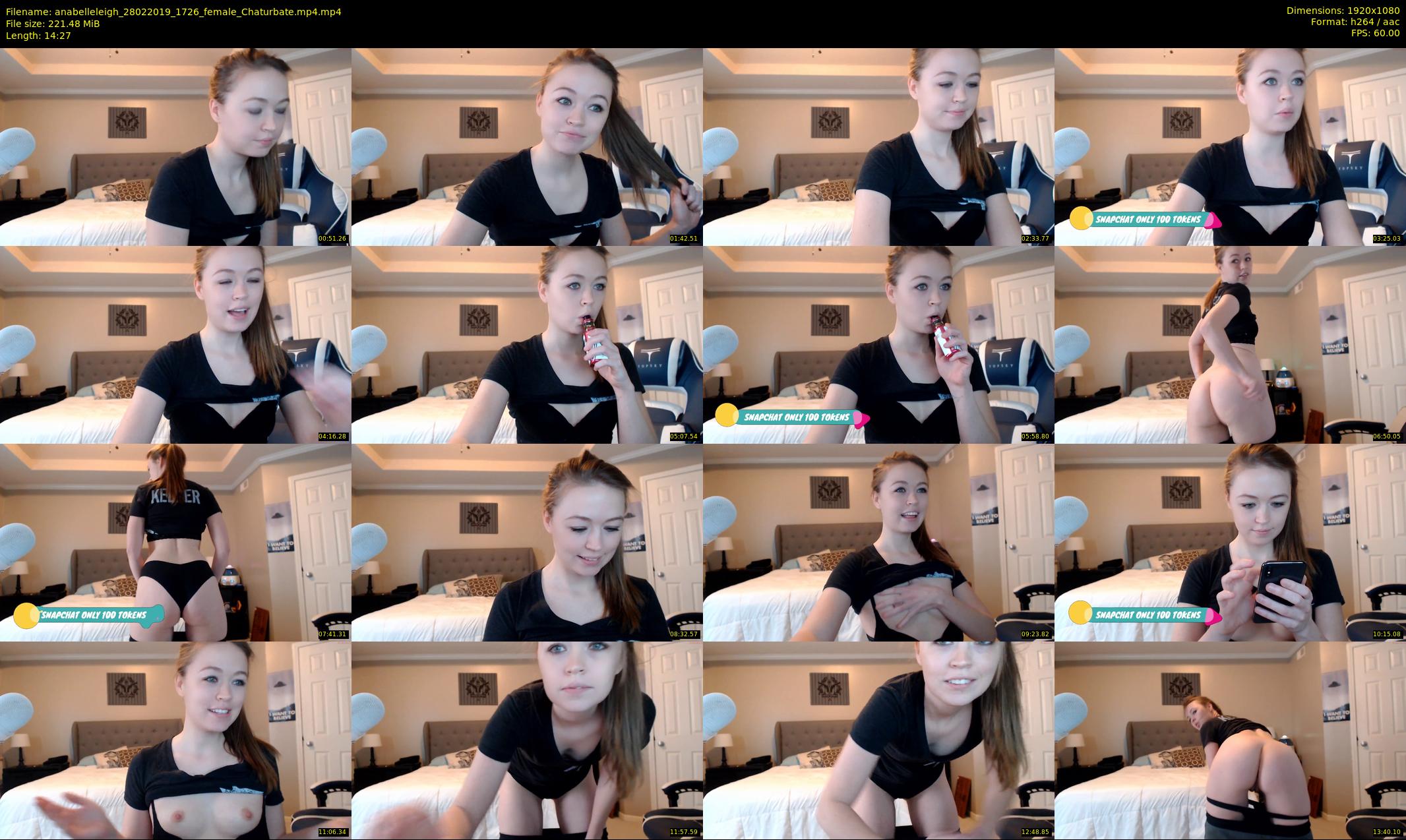 anabelleleigh — 15 minute Chaturbate female cam show recording, 1080p, Feb 28, 2019