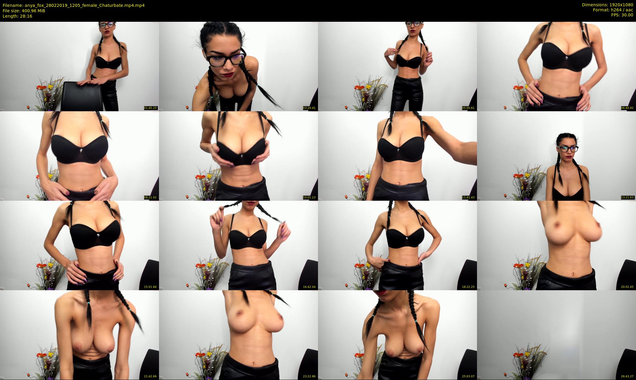 anya_fox — 29 minute Chaturbate female cam show recording, 1080p, Feb 28, 2019
